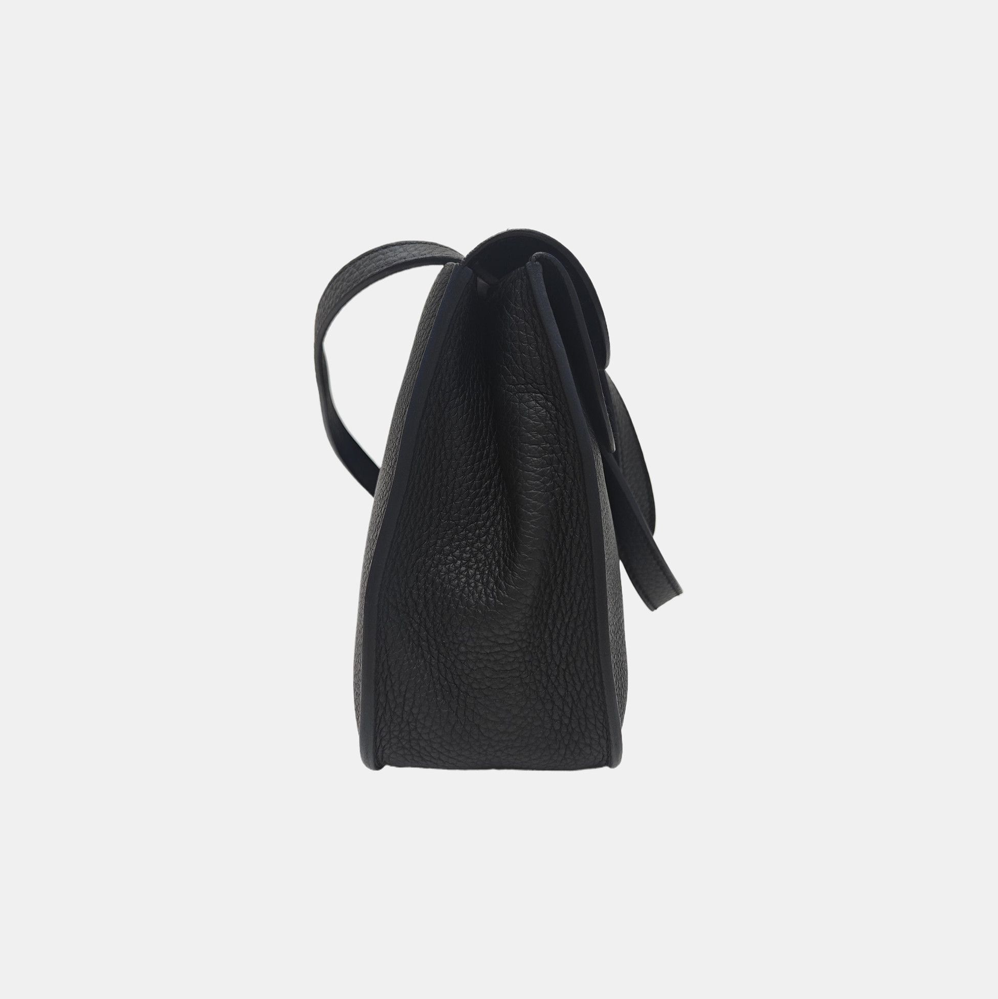 Hermes HERMÈS Halzan 25 Black Clemence Leather Shoulder Bag Size ONE SIZE - 3 Thumbnail
