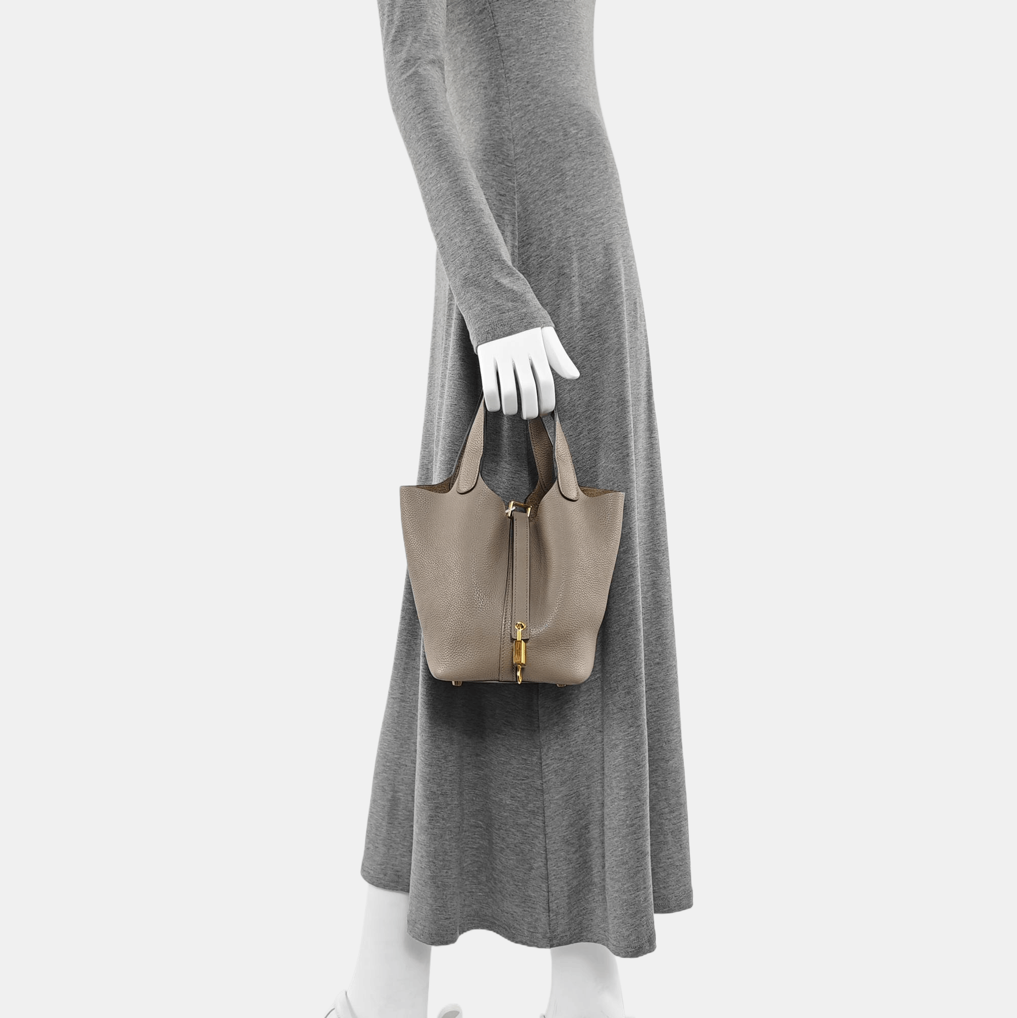 Hermes HERMÈS Picotin Lock 18 Clemence Leather Bag Size ONE SIZE - 2 Thumbnail