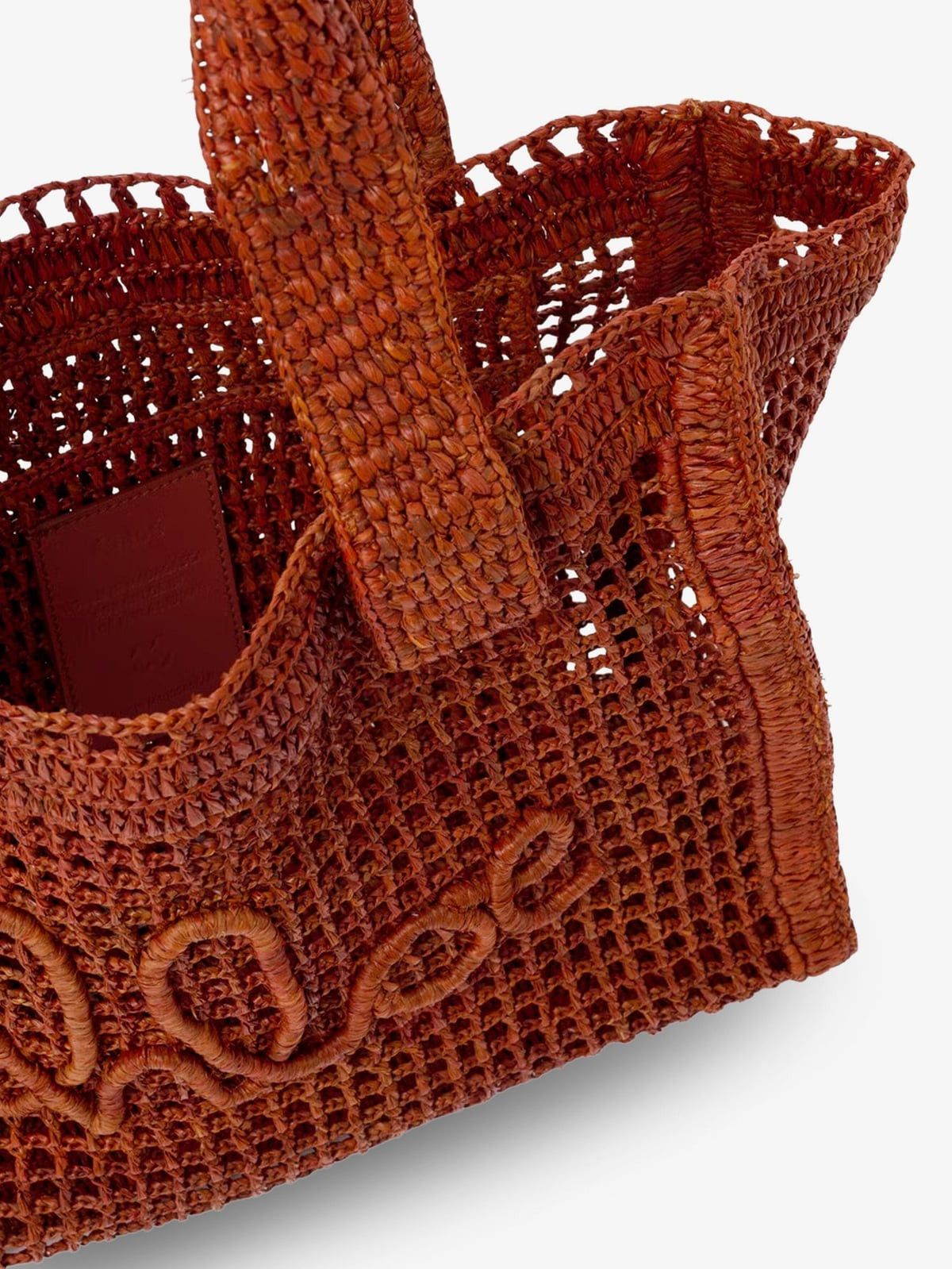 Chloe CHLOE' East-West Summer Banana Raffia Shoulder Bag Size ONE SIZE - 4 Thumbnail