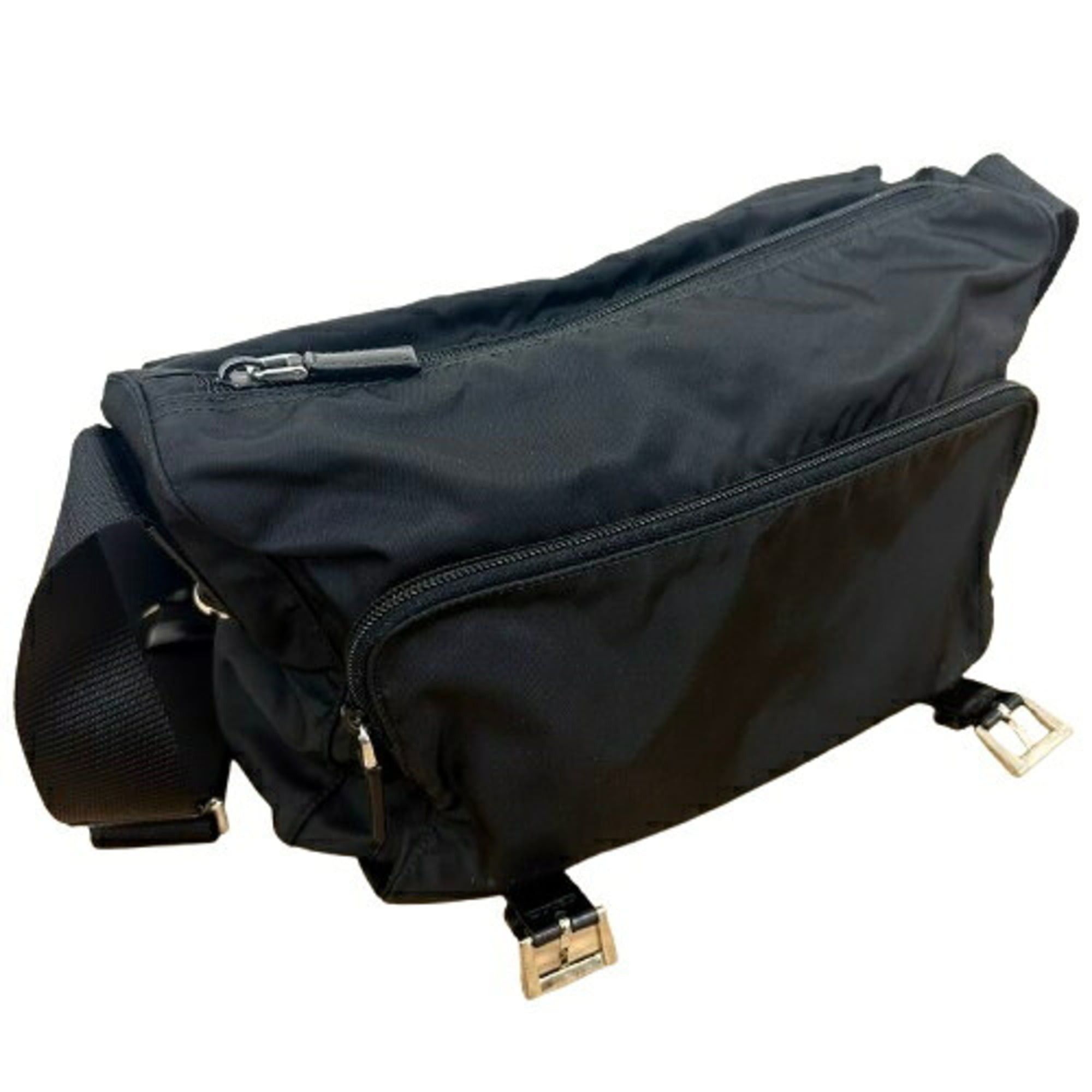Prada PRADA BT6671 Shoulder Bag, Nylon, Black, Unisex Size ONE SIZE - 6 Thumbnail