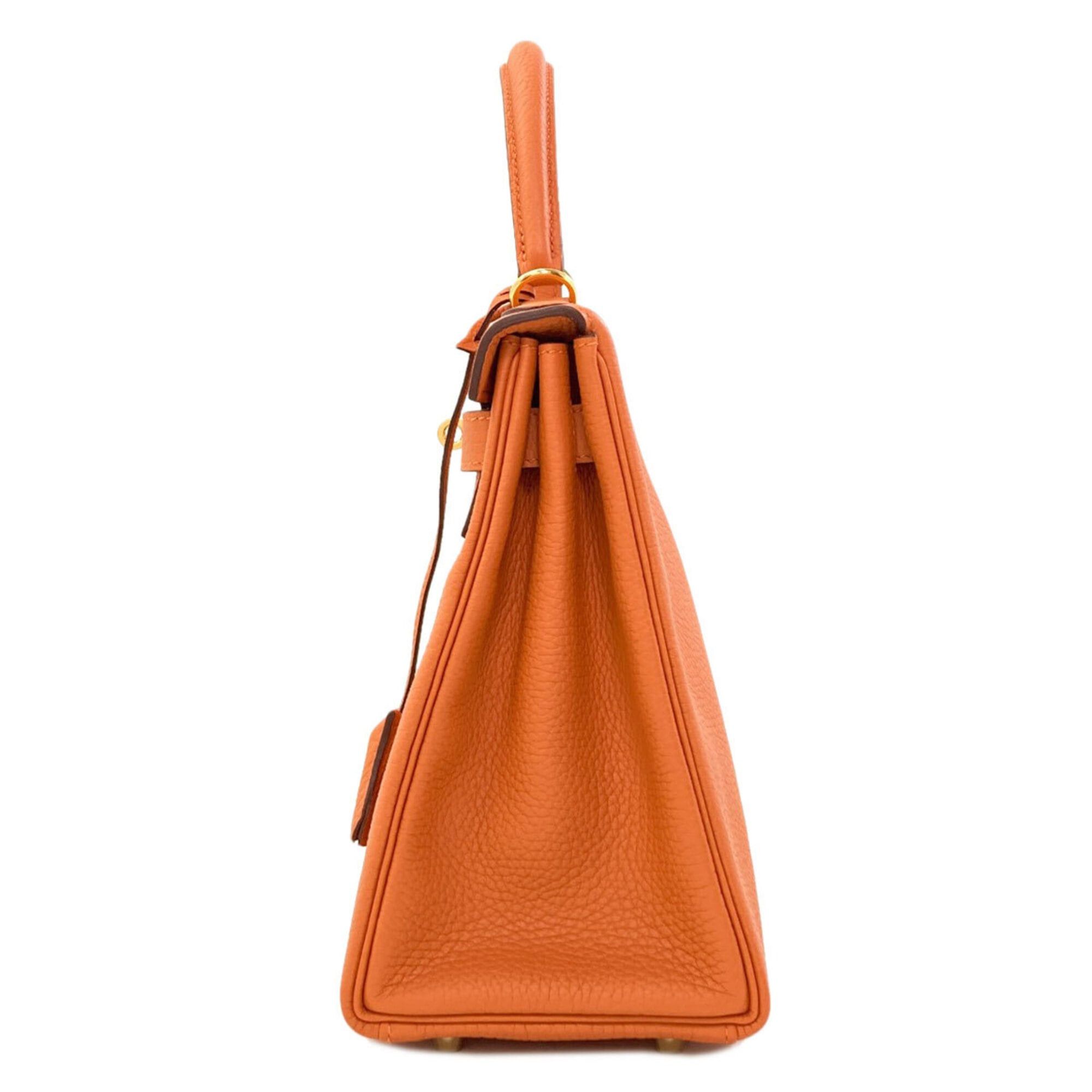 Hermes Hermes Kelly 28, inner stitching, gold hardware, handbag, Togo leather, women's. Size ONE SIZE - 3 Thumbnail