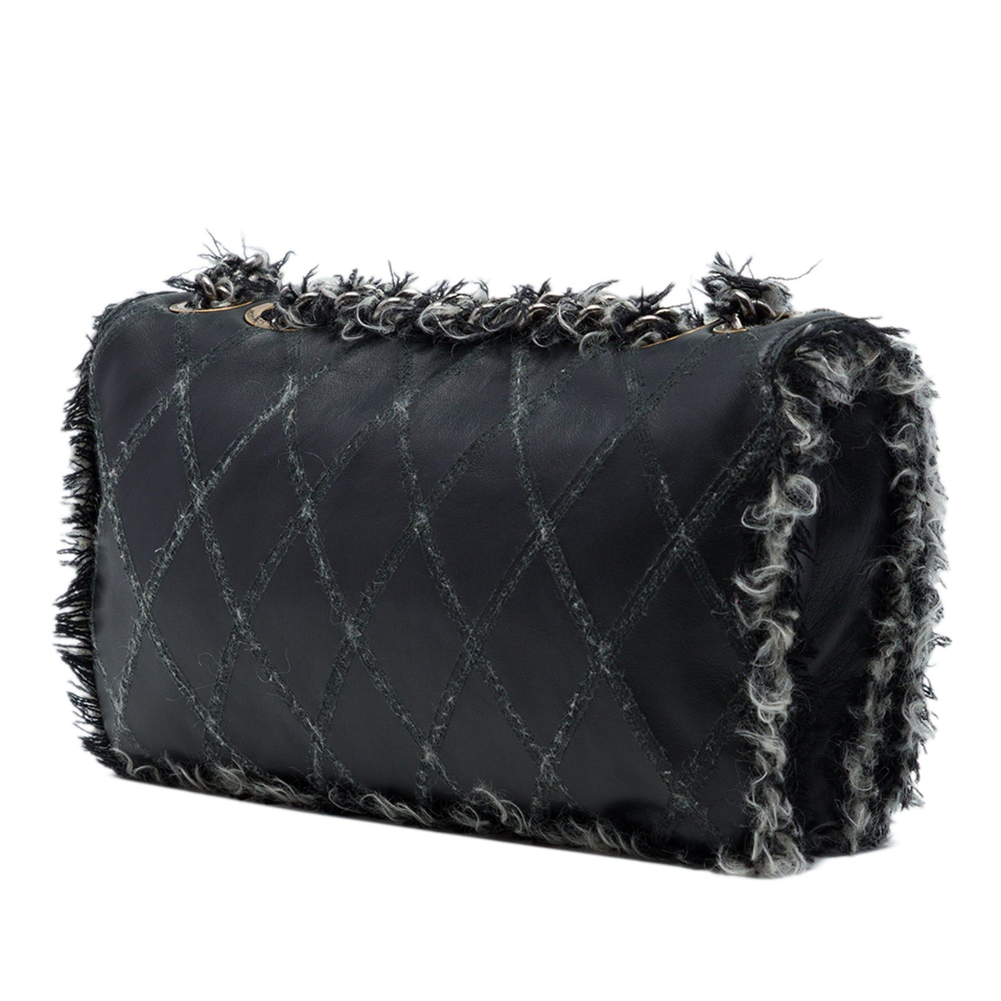 Chanel CC Quilted Lambskin Tweedy Flap Size ONE SIZE - 2 Thumbnail