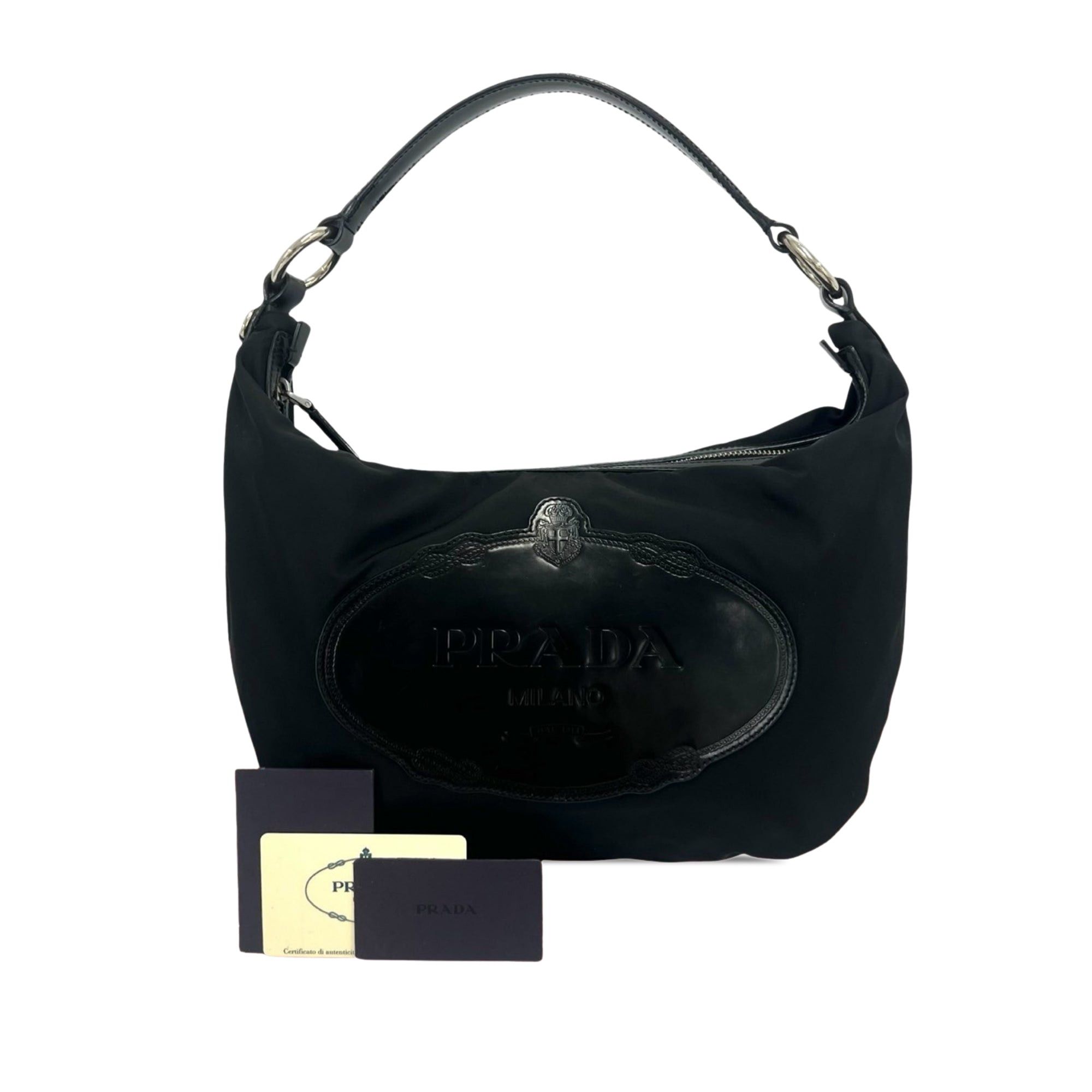 Prada Tessuto Canapa Logo Hobo Size ONE SIZE - 10 Thumbnail