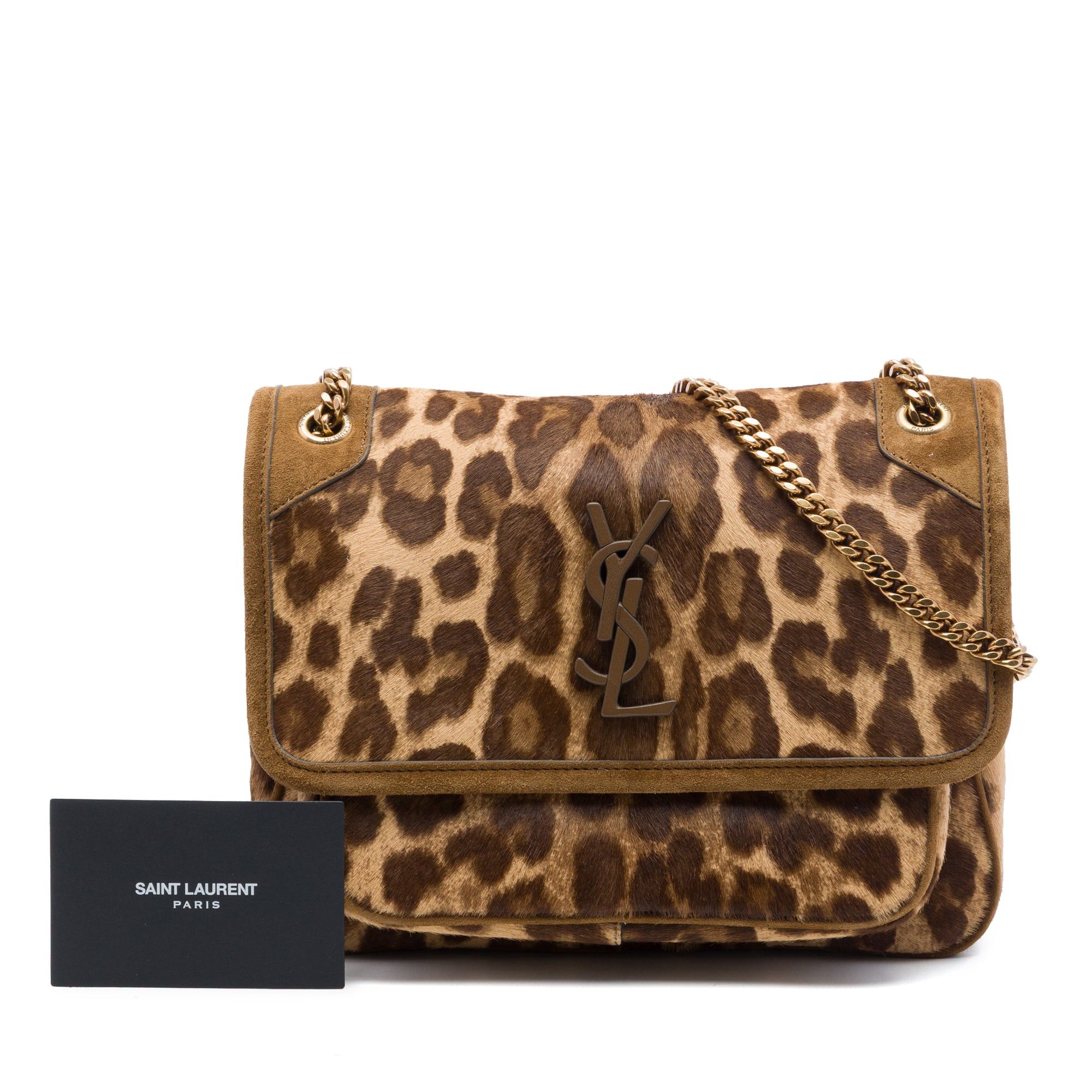 Saint Laurent Paris Baby Pony Hair Leopard Print Niki Size ONE SIZE - 7 Thumbnail