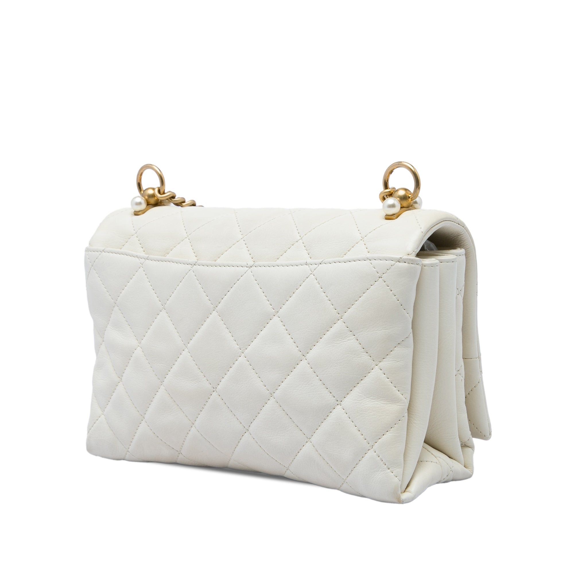 Chanel Quilted Calfskin Pearl CC Accordion Flap Size ONE SIZE - 2 Thumbnail