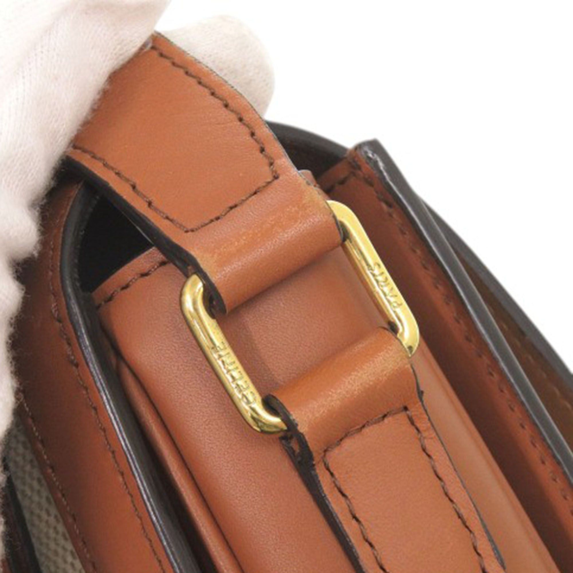 Celine Classique Canvas and Calfskin Triomphe Crossbody Size ONE SIZE - 14 Thumbnail