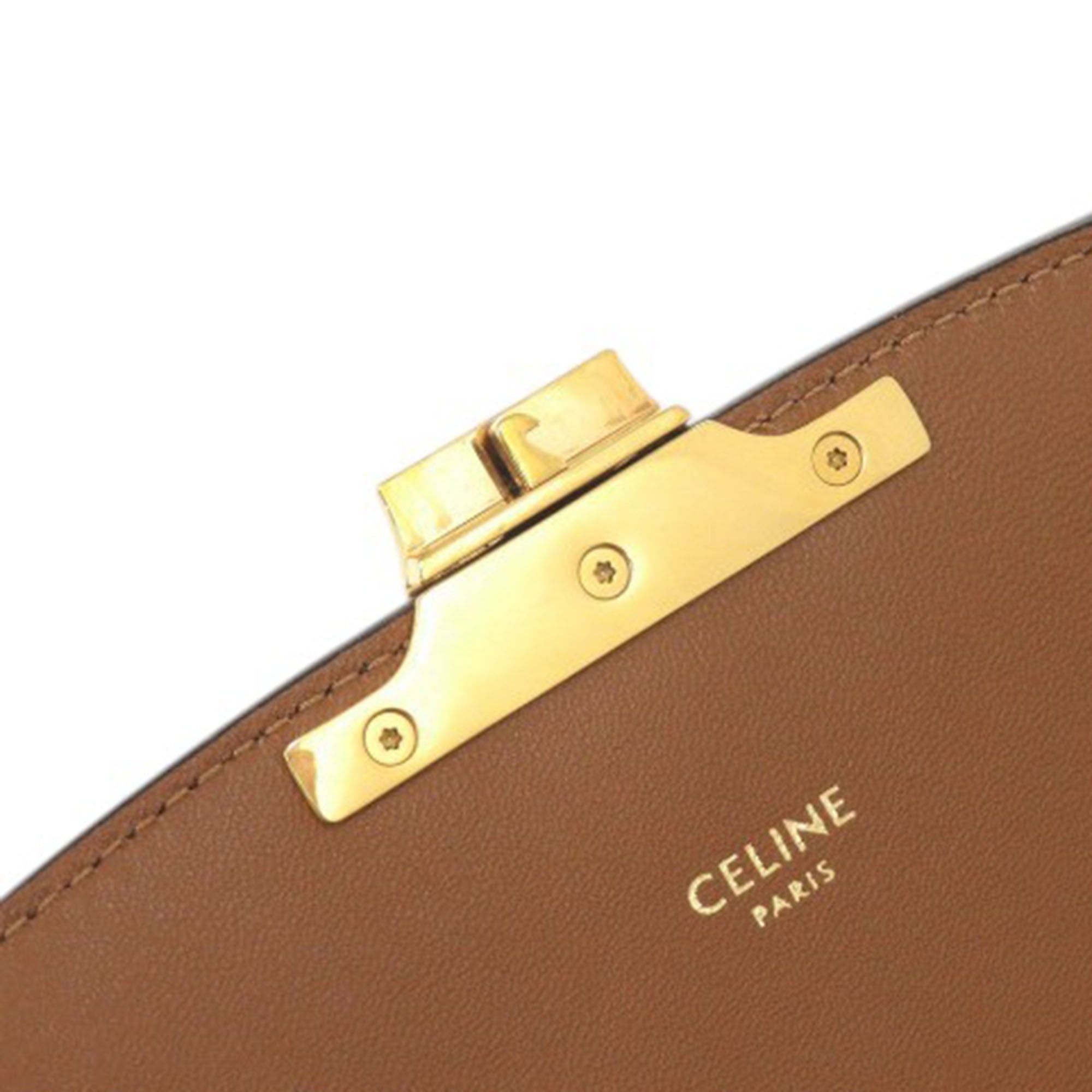 Celine Classique Canvas and Calfskin Triomphe Crossbody Size ONE SIZE - 9 Thumbnail
