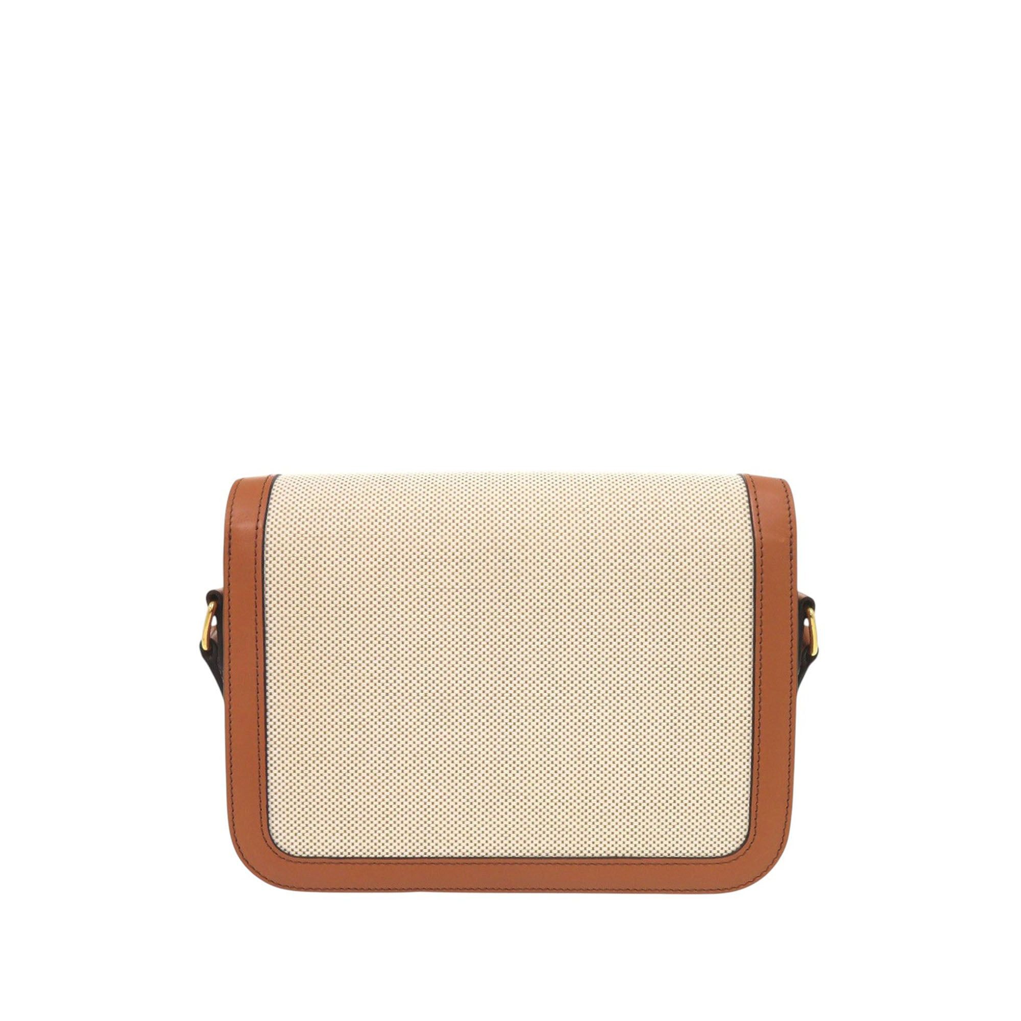 Celine Classique Canvas and Calfskin Triomphe Crossbody Size ONE SIZE - 2 Thumbnail