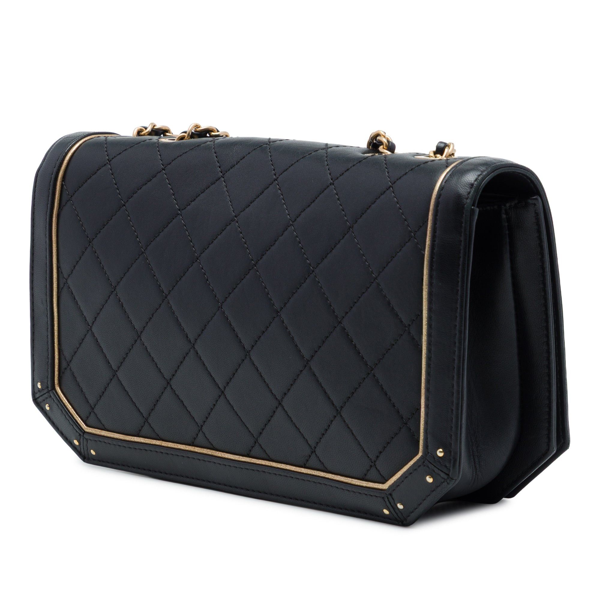 Chanel Quilted Calfskin Octagon CC Clasp Flap Size ONE SIZE - 2 Thumbnail