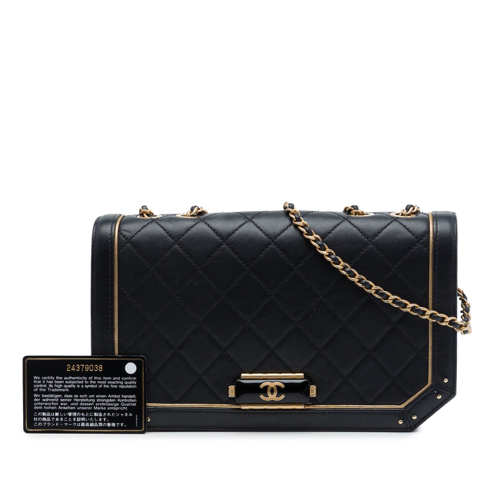 Chanel Quilted Calfskin Octagon CC Clasp Flap Size ONE SIZE - 7 Thumbnail