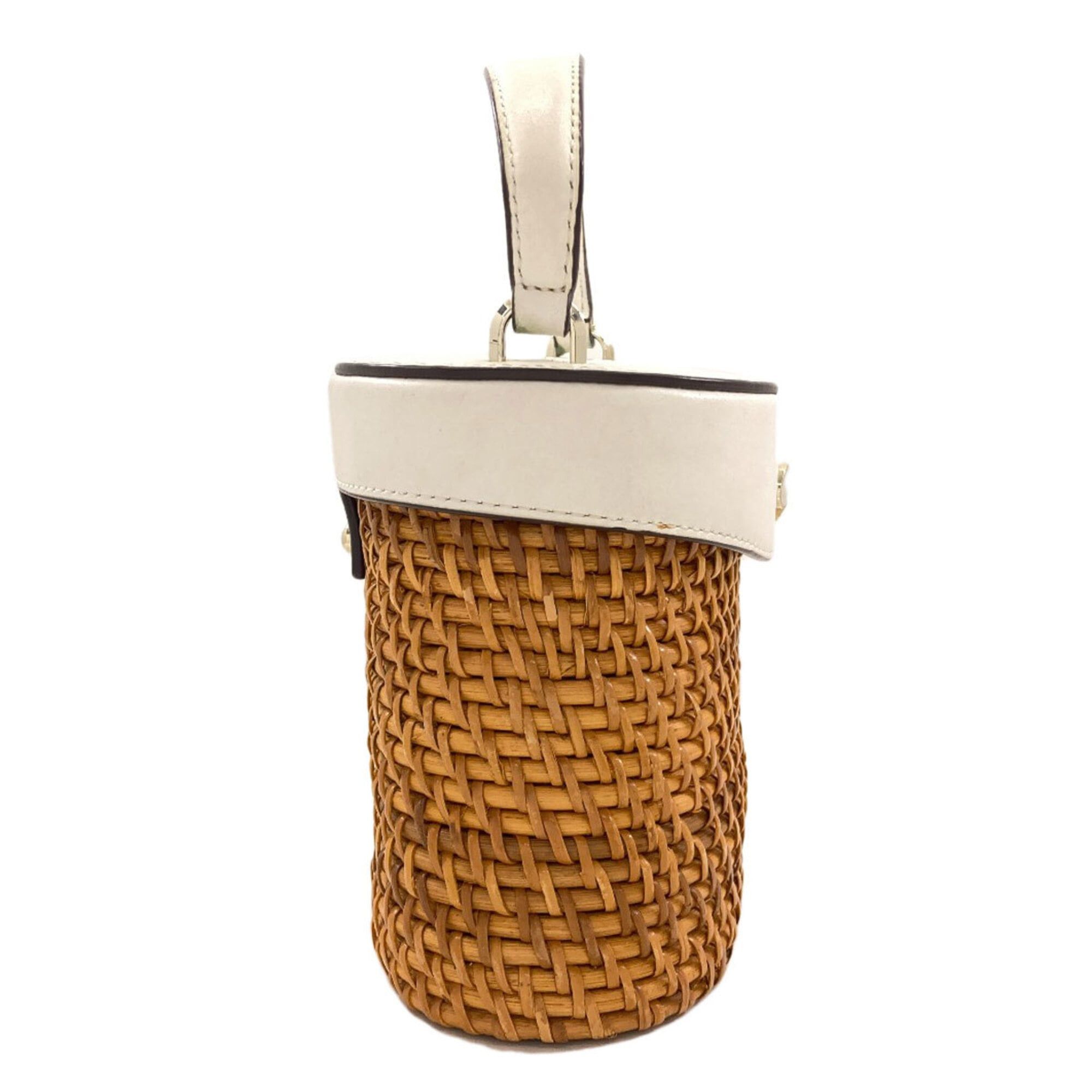 Kate Spade Kate Spade Mini Bucket Basket Bag 2-Way Shoulder Leather/Rattan Women's kate spade Size ONE SIZE - 3 Thumbnail
