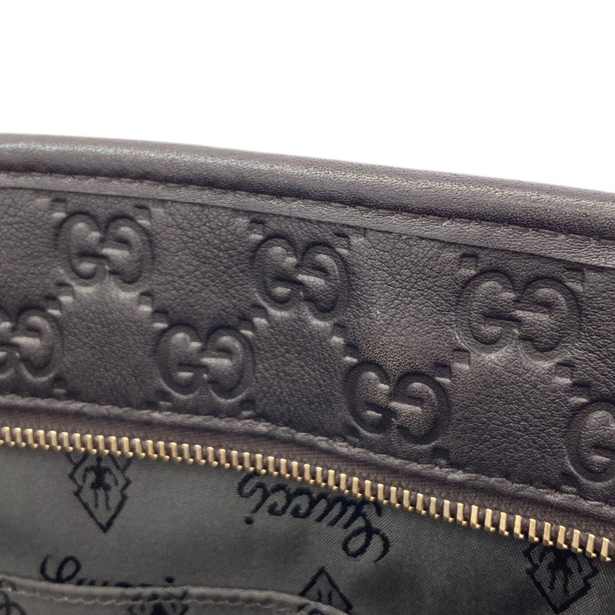 Gucci Gucci 211133 GG Signature Shima Tote Bag Leather Women's GUCCI Size ONE SIZE - 7 Thumbnail