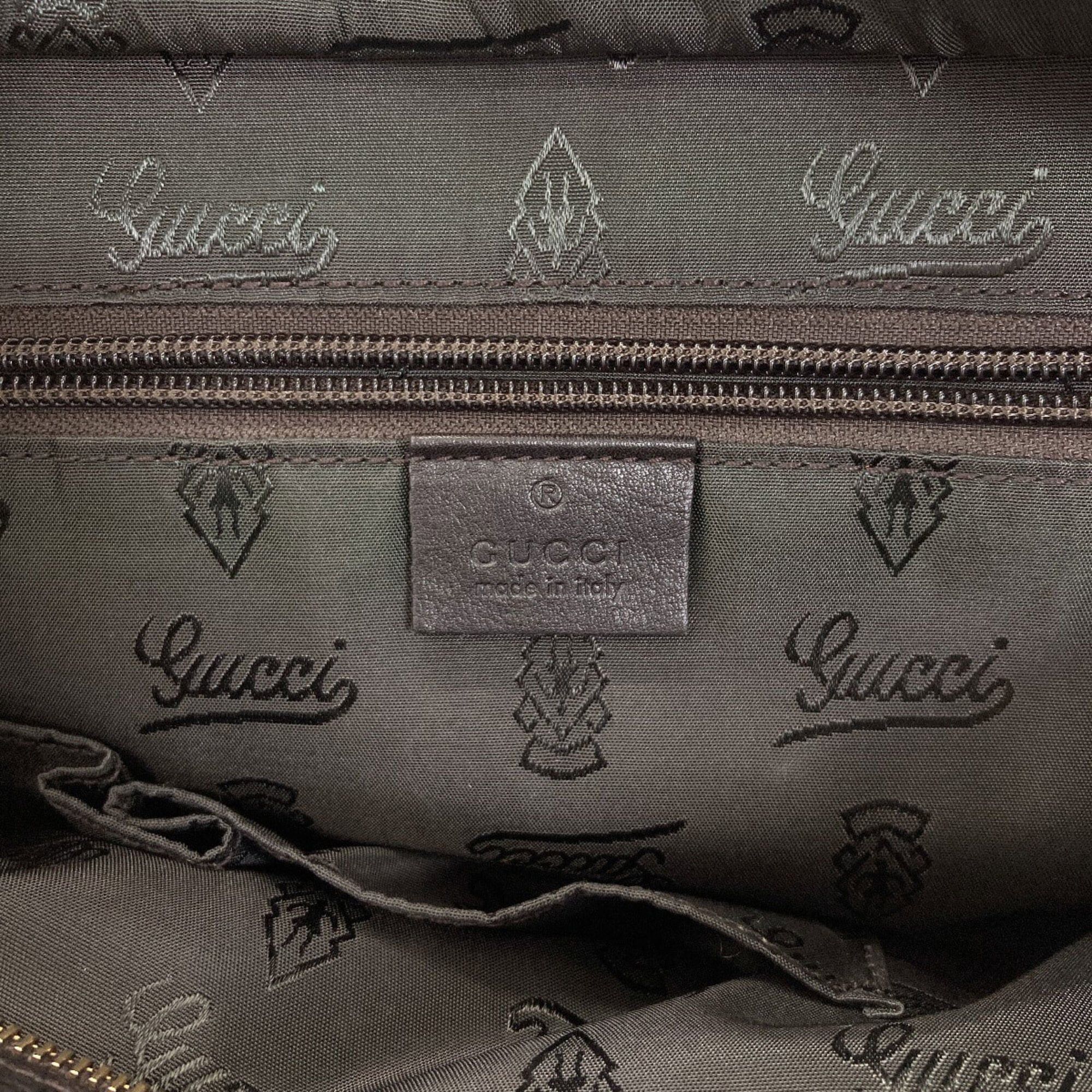 Gucci Gucci 211133 GG Signature Shima Tote Bag Leather Women's GUCCI Size ONE SIZE - 6 Thumbnail