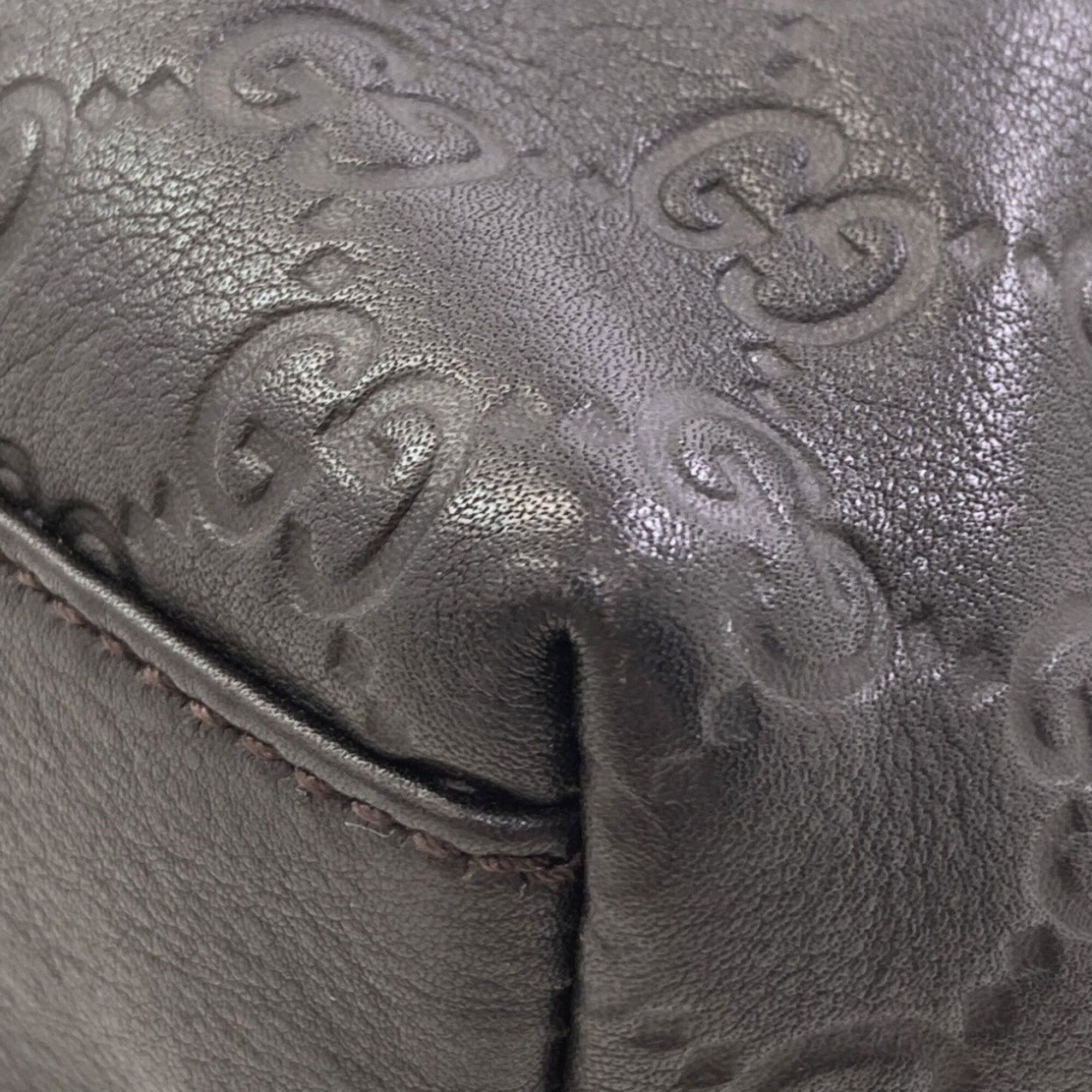 Gucci Gucci 211133 GG Signature Shima Tote Bag Leather Women's GUCCI Size ONE SIZE - 11 Thumbnail