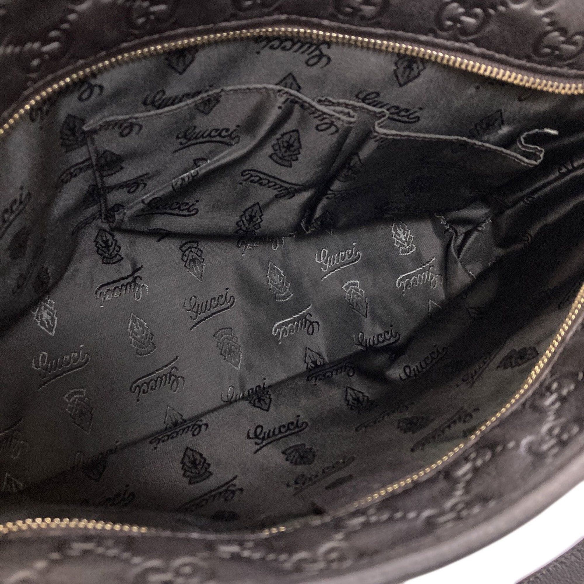 Gucci Gucci 211133 GG Signature Shima Tote Bag Leather Women's GUCCI Size ONE SIZE - 5 Thumbnail