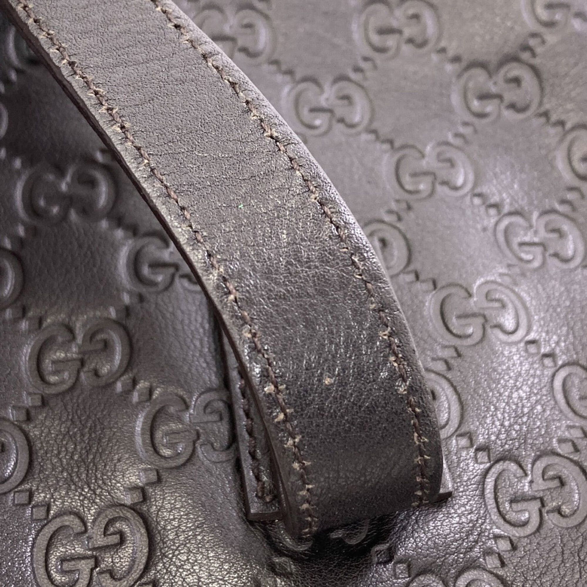 Gucci Gucci 211133 GG Signature Shima Tote Bag Leather Women's GUCCI Size ONE SIZE - 10 Thumbnail