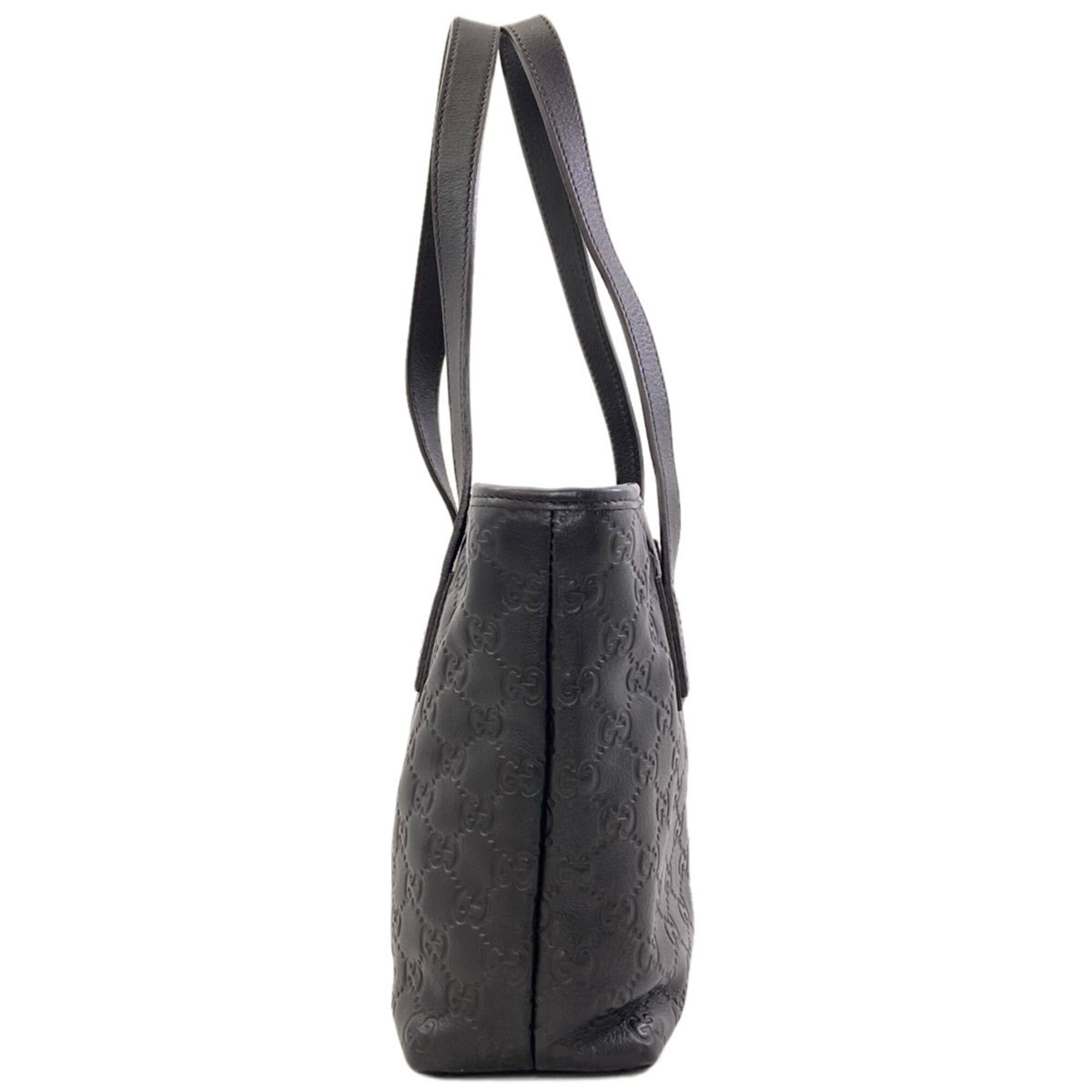 Gucci Gucci 211133 GG Signature Shima Tote Bag Leather Women's GUCCI Size ONE SIZE - 3 Thumbnail