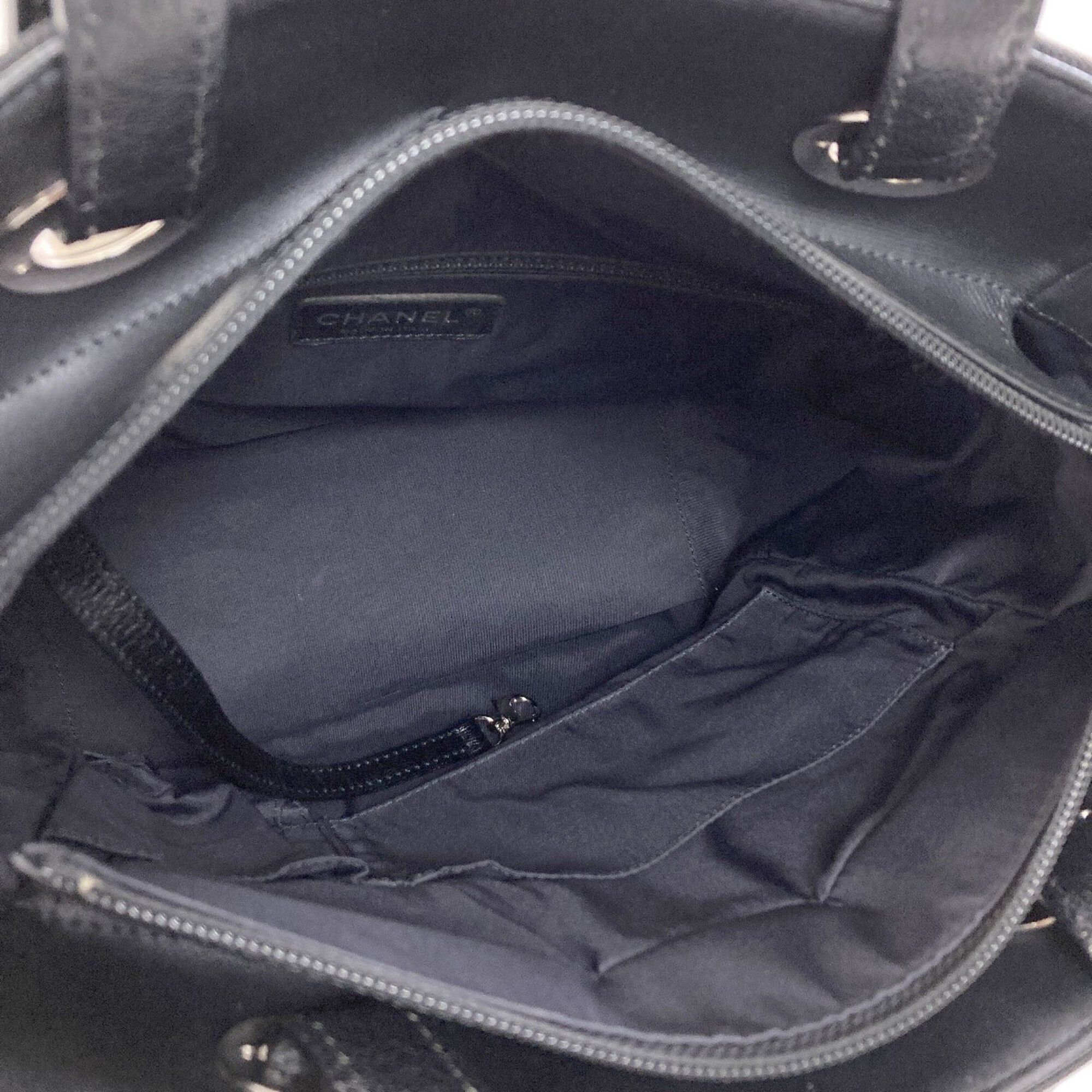 Chanel Chanel Paris Biarritz Tote PM, Silver Hardware, Bag, Coated Canvas, Women's CHANEL Size ONE SIZE - 5 Thumbnail