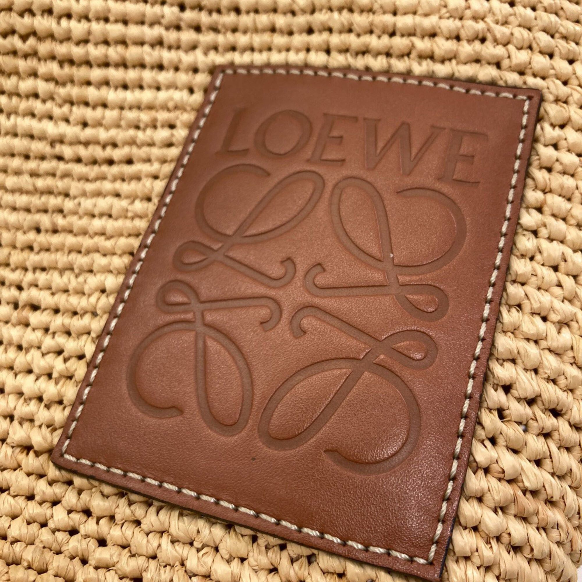 Loewe Loewe Slit Pochette Shoulder Bag, Raffia, Women's LOEWE Size ONE SIZE - 7 Thumbnail