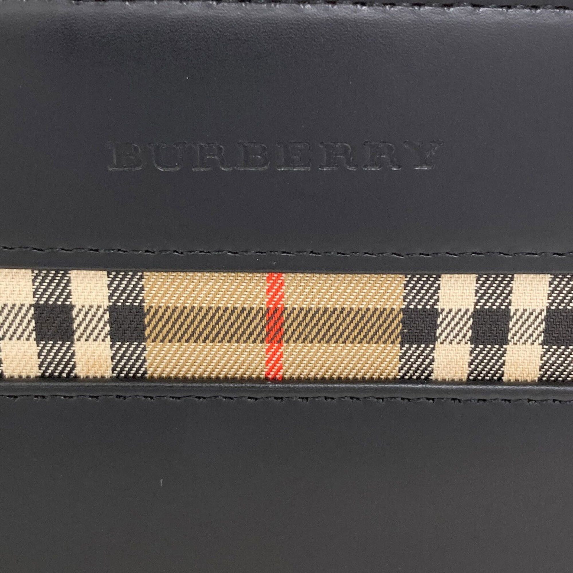 Burberry Burberry Check Leather Handbag for Women BURBERRY Size ONE SIZE - 6 Thumbnail