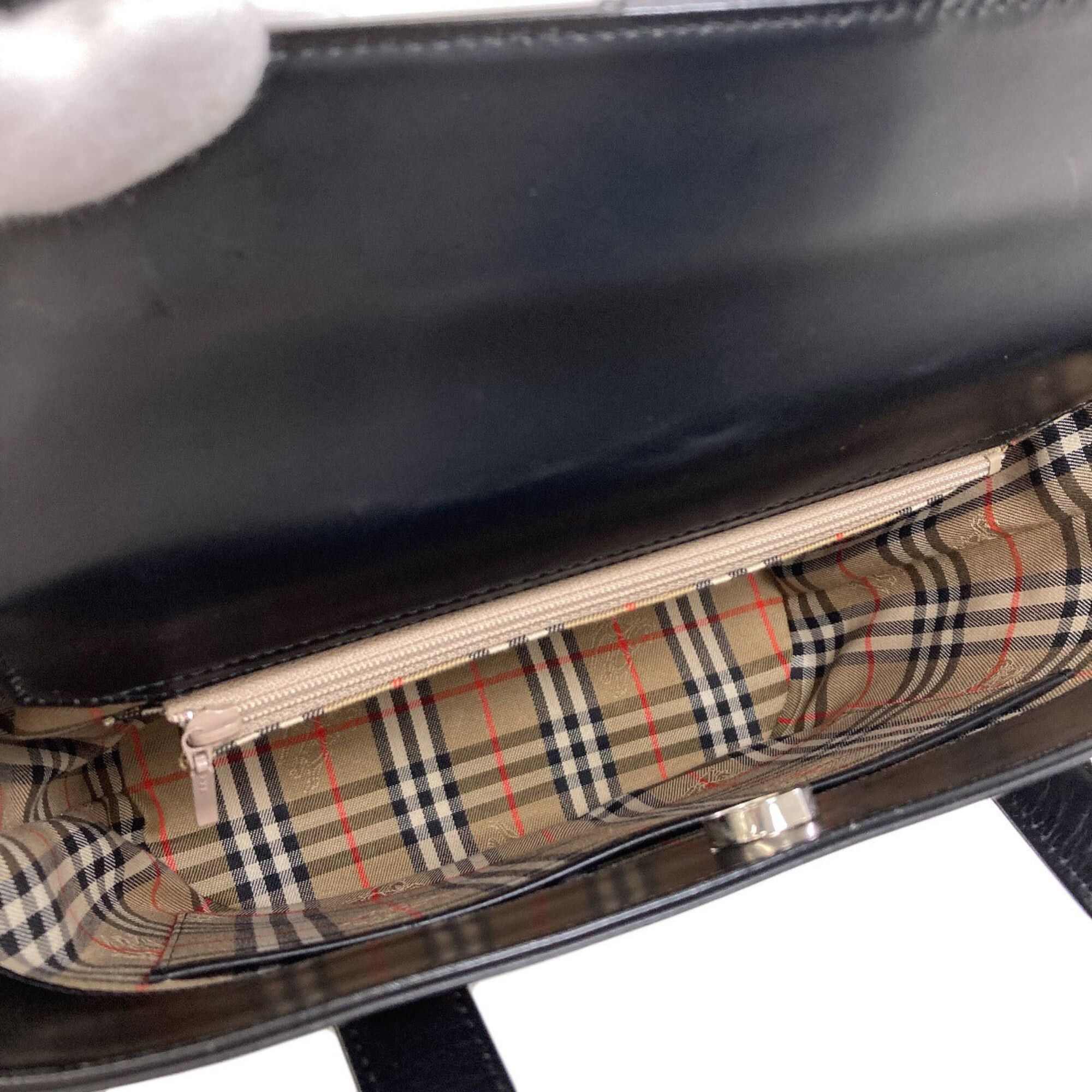 Burberry Burberry Check Leather Handbag for Women BURBERRY Size ONE SIZE - 5 Thumbnail