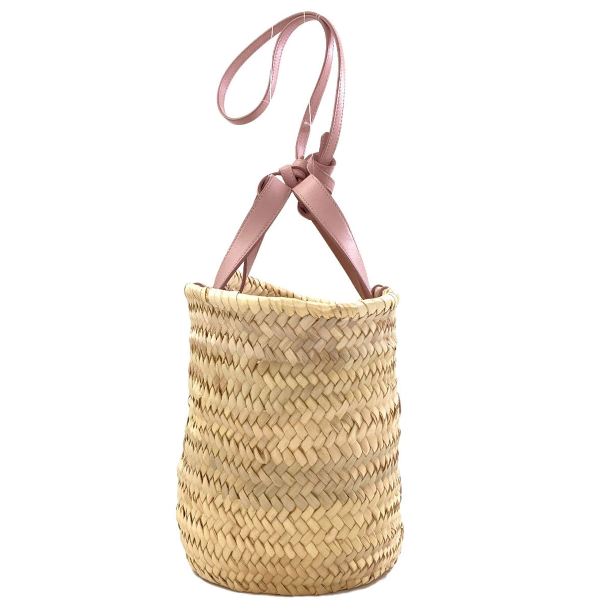 Celine Celine Classic Panier Triomphe Basket Bag 2-Way Handbag Raffia Women's CELINE Size ONE SIZE - 3 Thumbnail