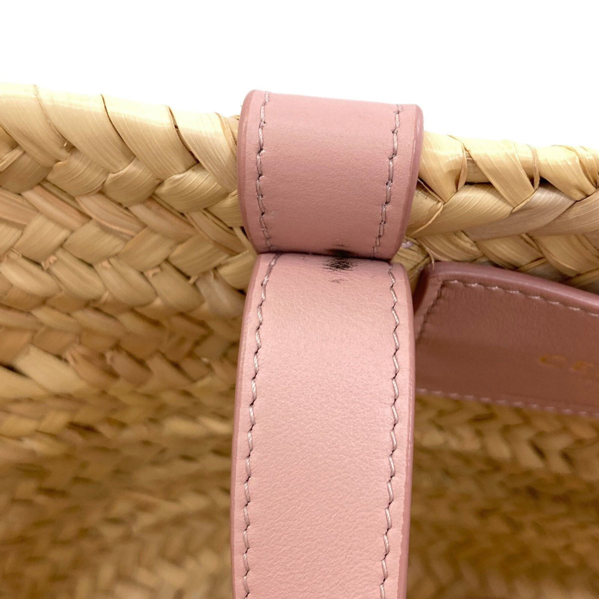Celine Celine Classic Panier Triomphe Basket Bag 2-Way Handbag Raffia Women's CELINE Size ONE SIZE - 11 Thumbnail