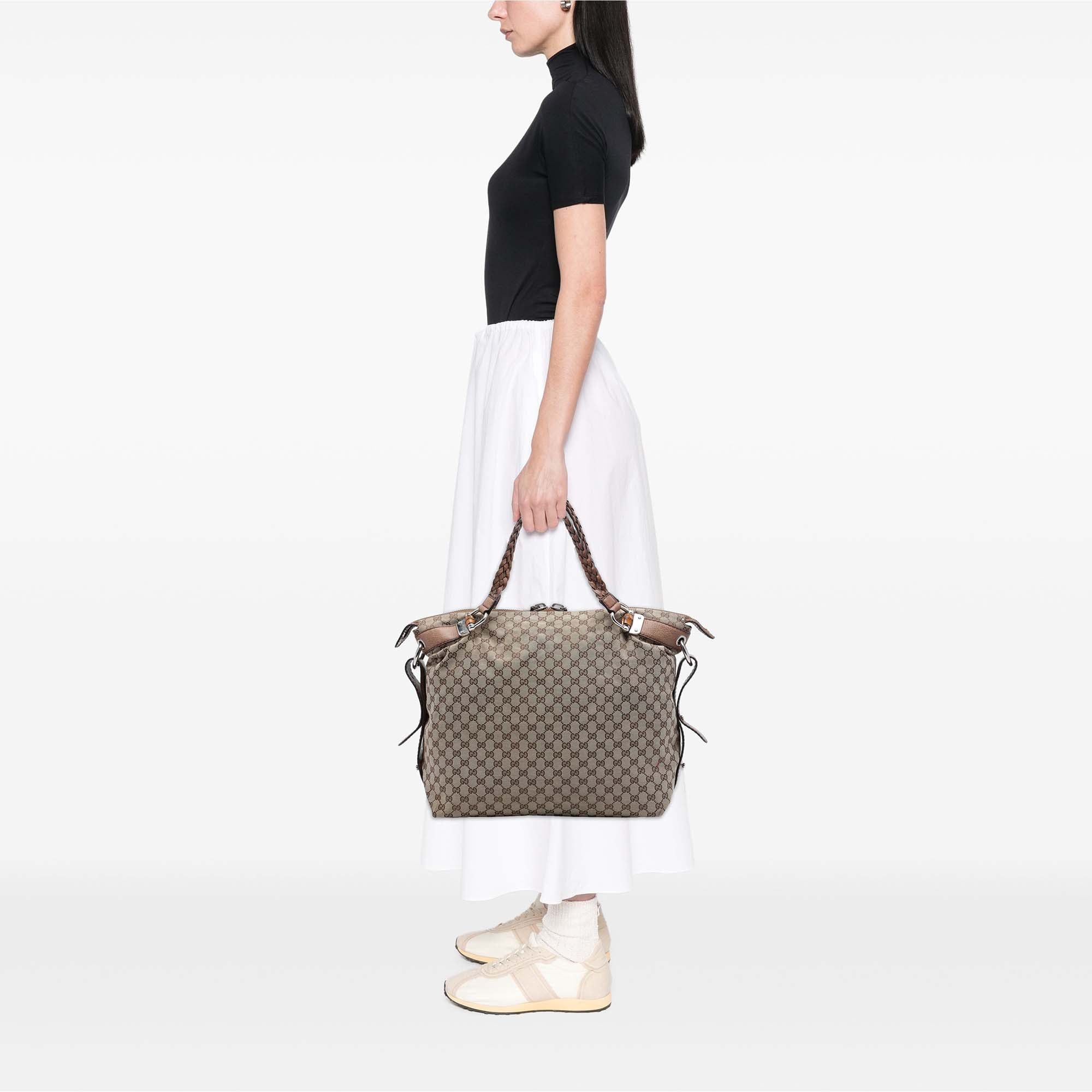 Gucci GG Canvas Bamboo Bar Tote Size ONE SIZE - 6 Thumbnail