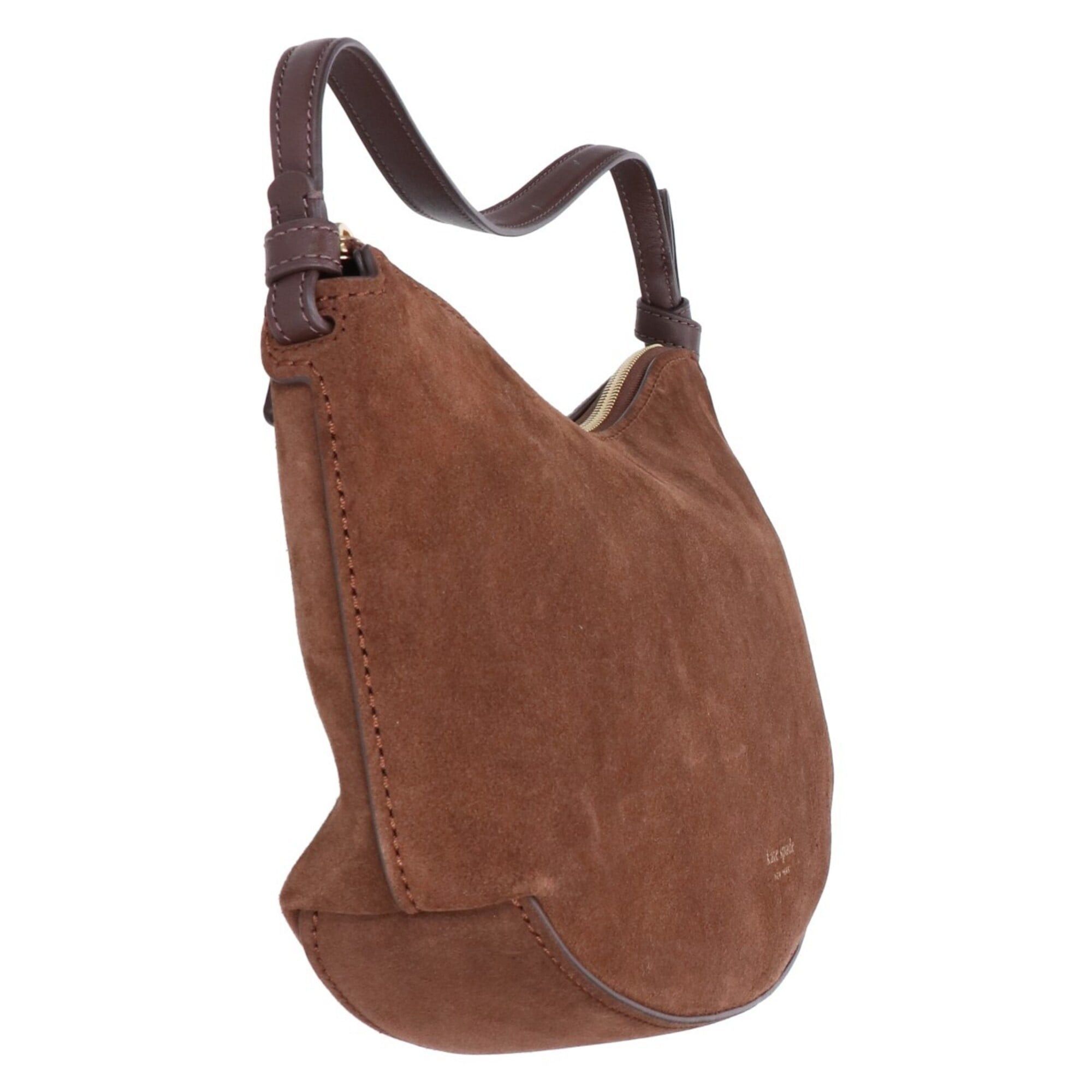 Kate Spade Kate Spade Loop Suede Handbag, Brown, Women's Size ONE SIZE - 4 Thumbnail