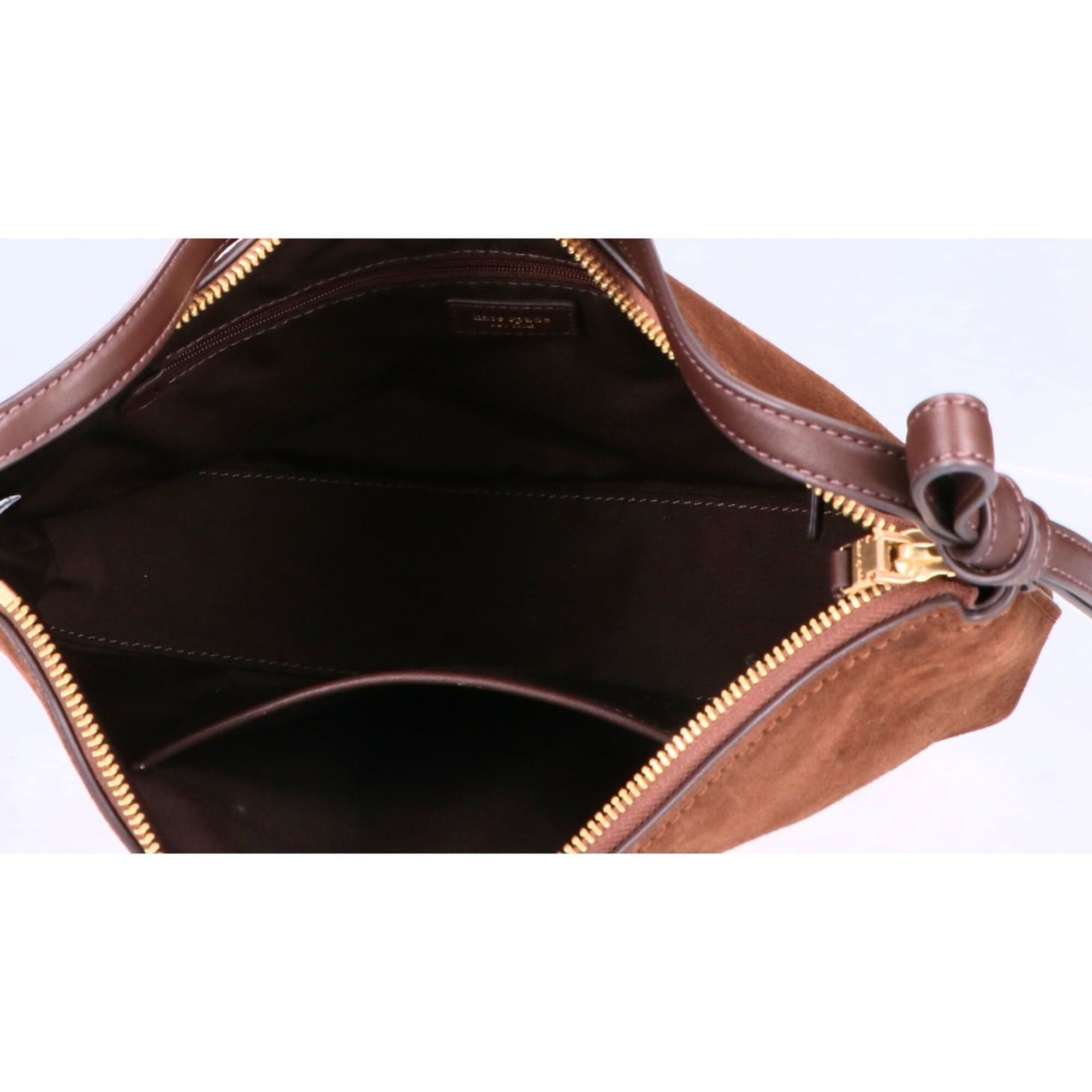 Kate Spade Kate Spade Loop Suede Handbag, Brown, Women's Size ONE SIZE - 6 Thumbnail