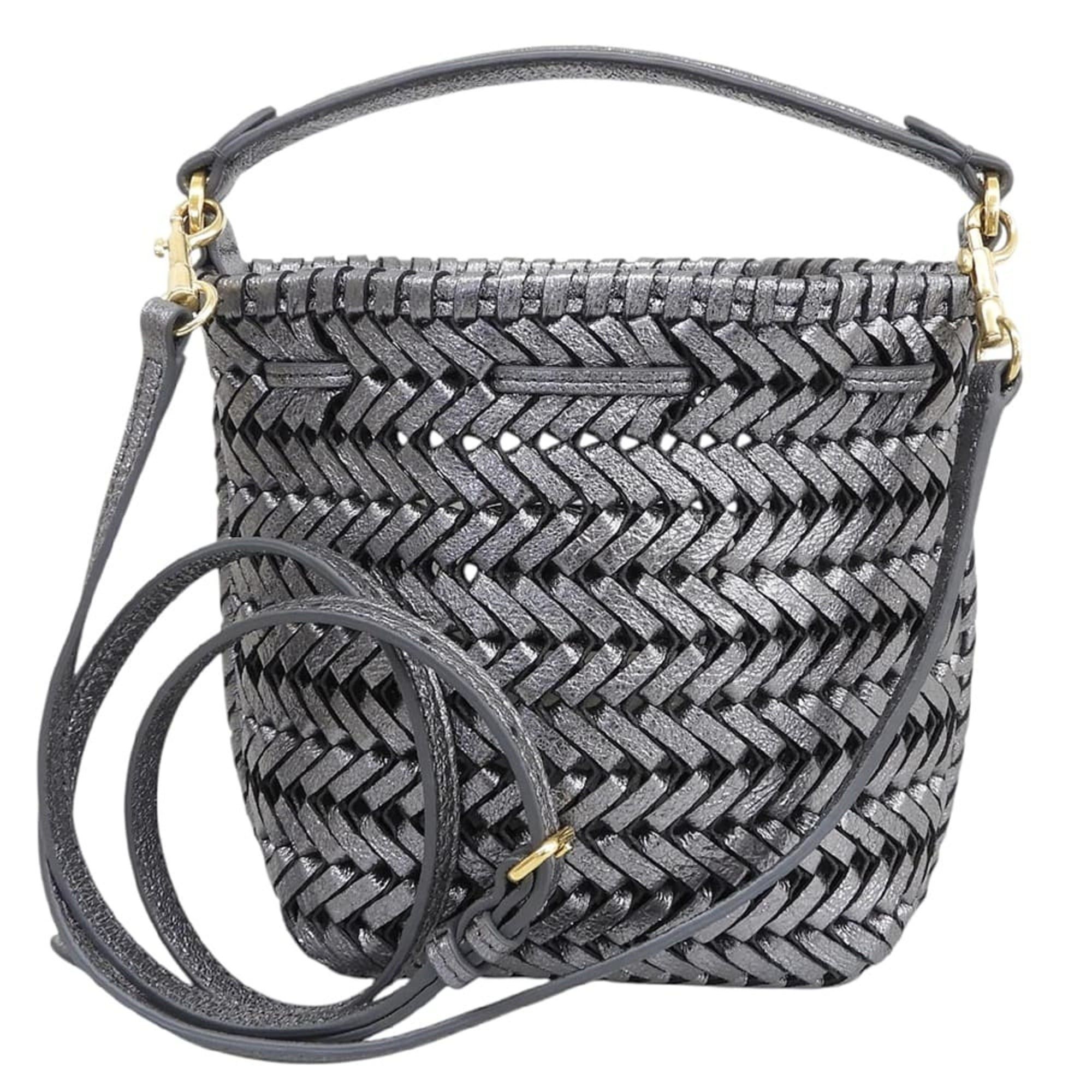 Anya Hindmarch Anya Hindmarch Neeson Tiny 2-Way Shoulder Bag for Women, Metallic Gray. Size ONE SIZE - 2 Thumbnail