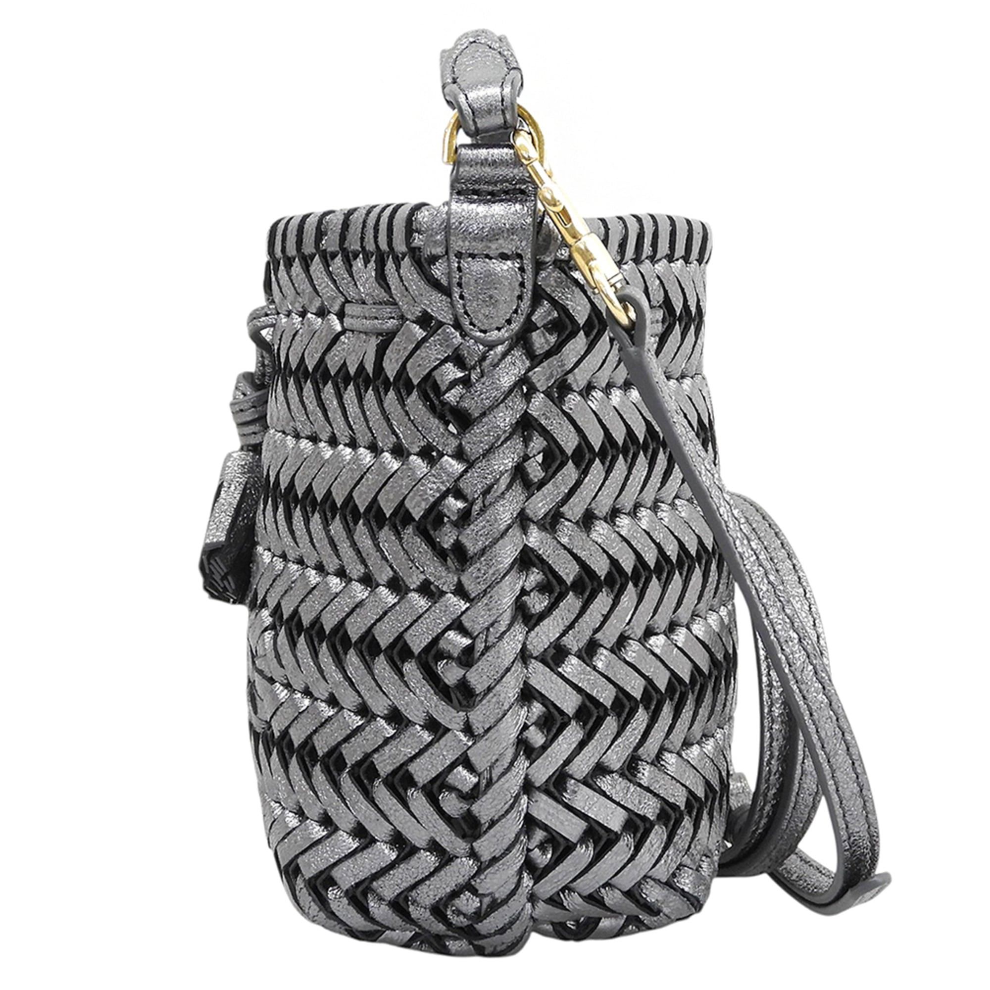 Anya Hindmarch Anya Hindmarch Neeson Tiny 2-Way Shoulder Bag for Women, Metallic Gray. Size ONE SIZE - 3 Thumbnail