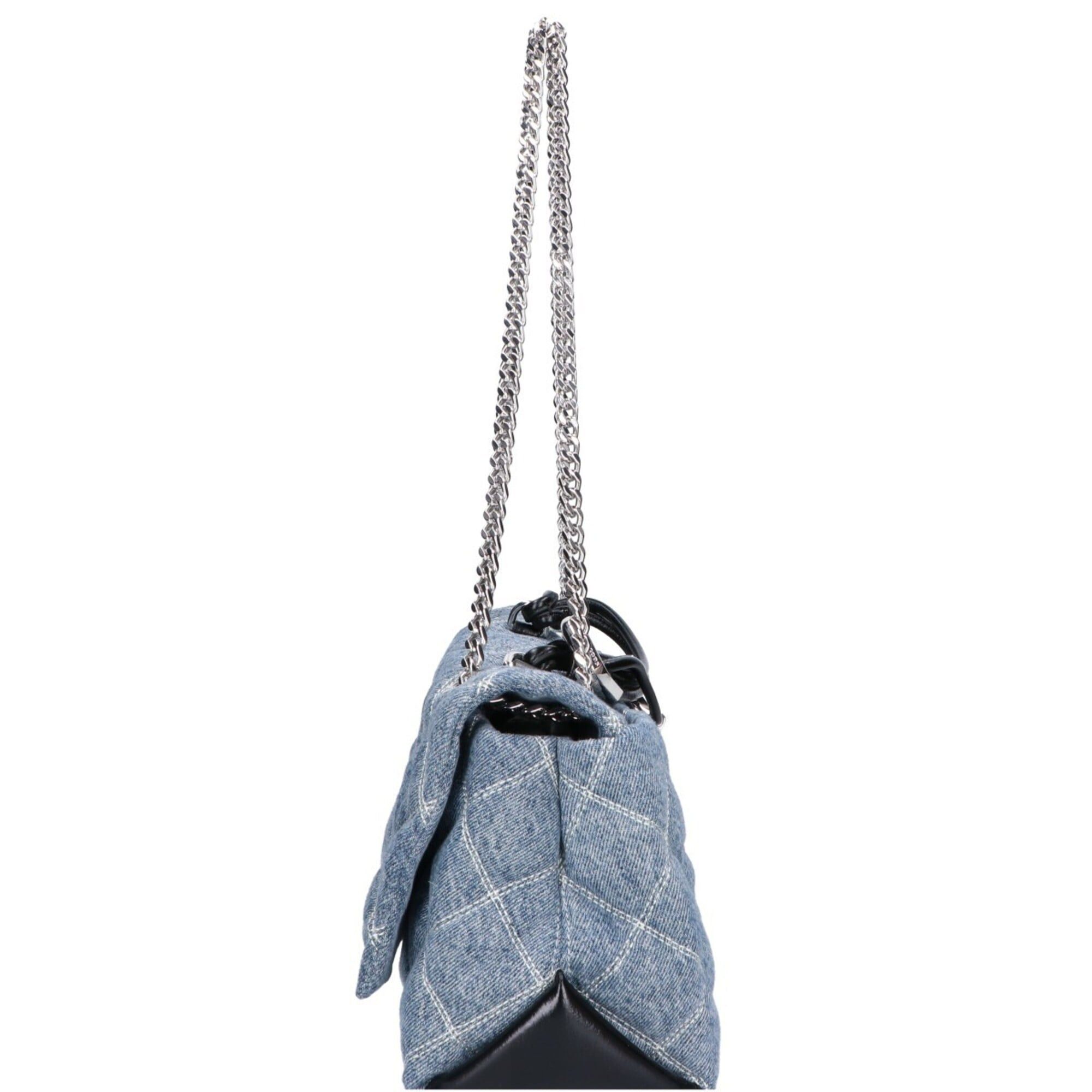 Marc Jacobs MARC JACOBS 25SS 2P5HCR019H03 416 The Quilted Denim Dual Bag Chain Shoulder Light Wash Indigo Women's Size ONE SIZE - 4 Thumbnail