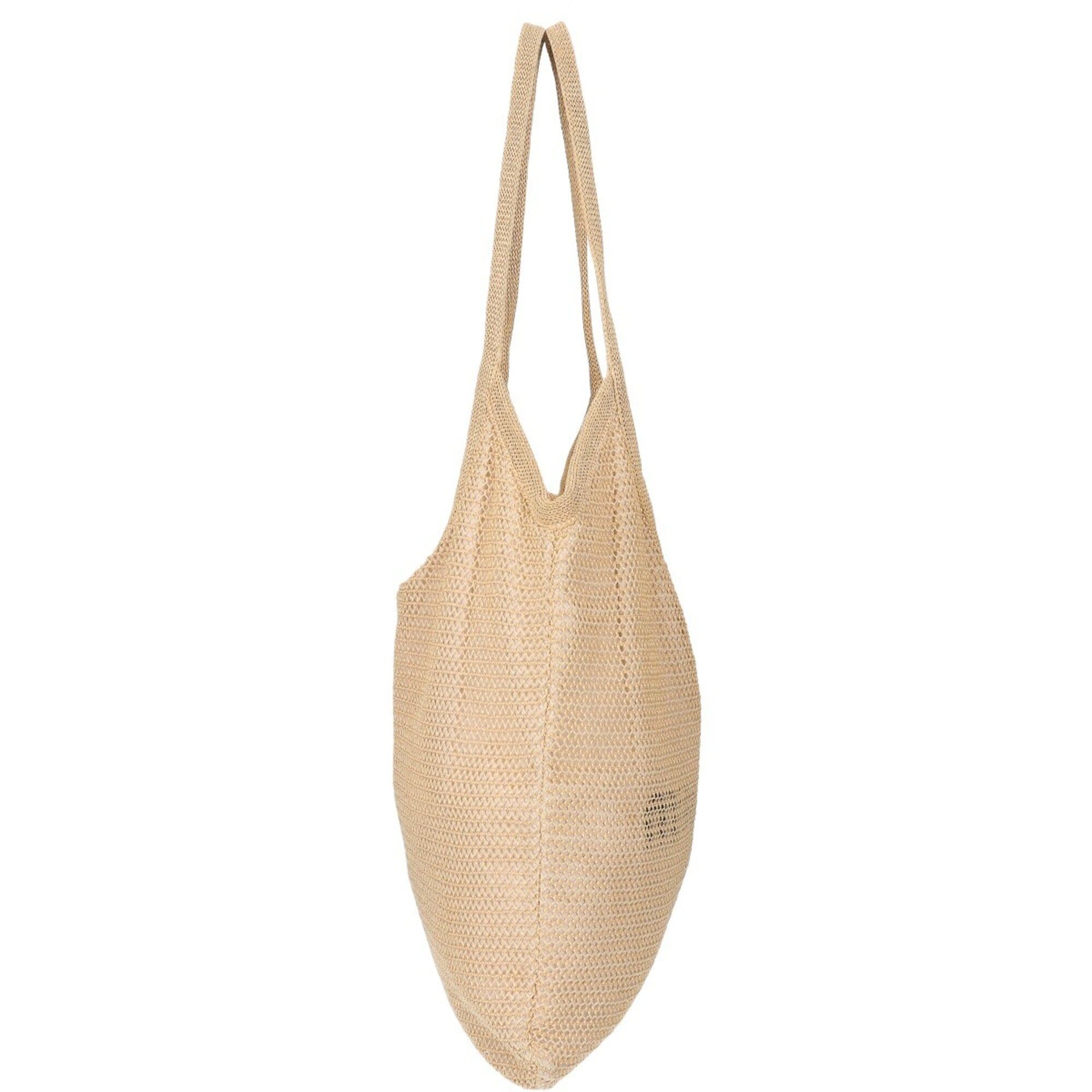 Miu Miu Miu Miu MIUMIU 5BG231 Ivy Raffia Effect x Linen Tote Bag, Natural, Women's Size ONE SIZE - 3 Thumbnail