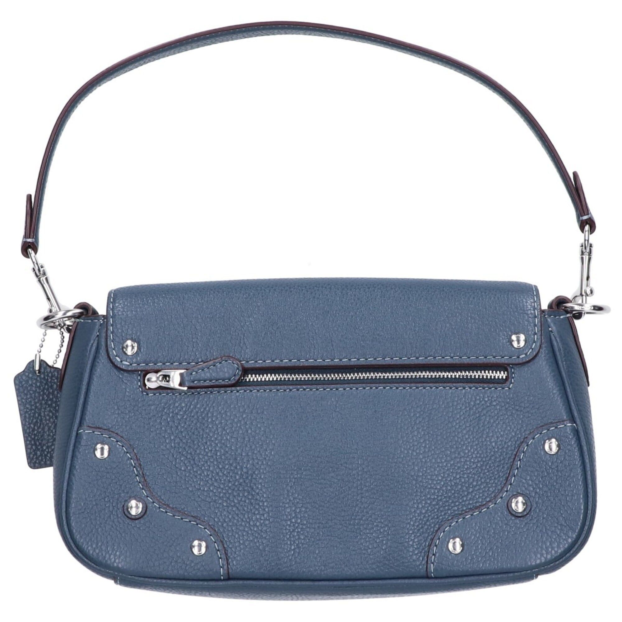 Coach COACH CE634 MILLIE Pebble Leather Turnlock Flap Shoulder Bag DENIM Women's Size ONE SIZE - 3 Thumbnail