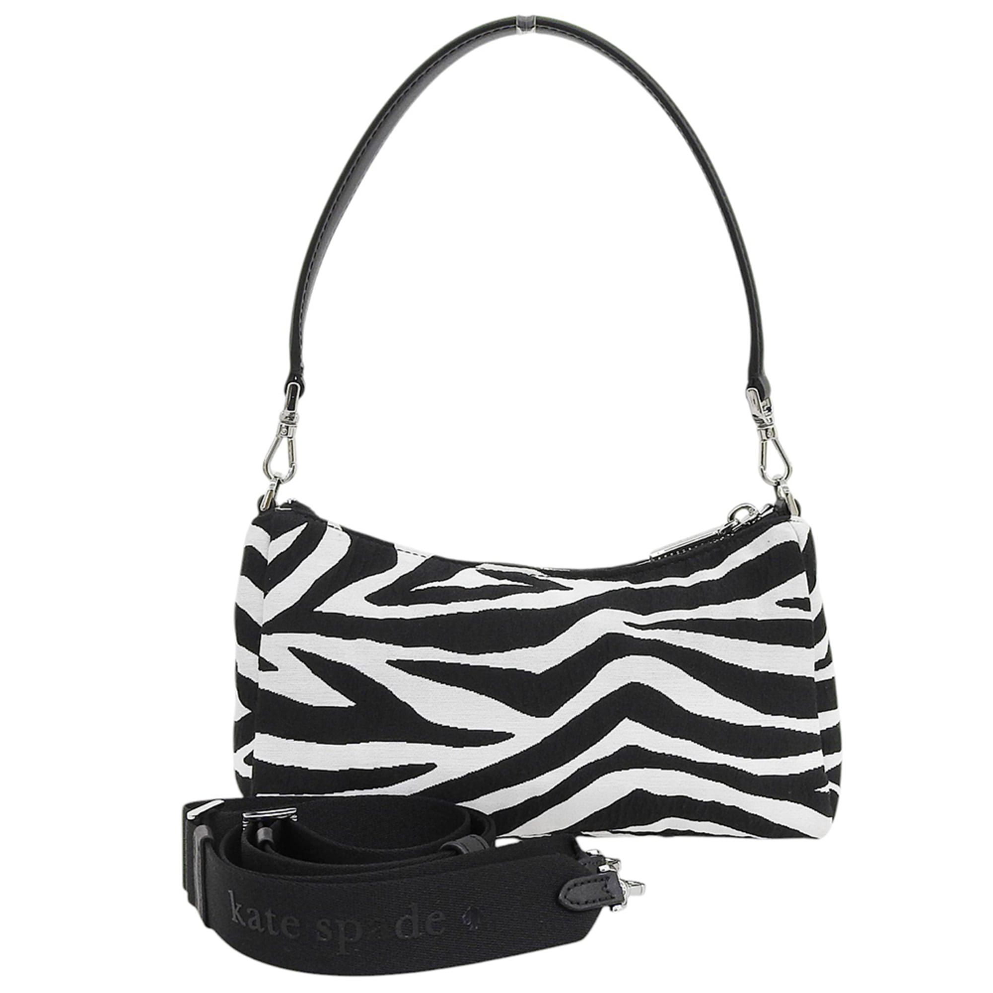 Kate Spade Kate Spade Carter Zebra Cargo Crossbody Bag Shoulder for Women, Black x White KO430 Size ONE SIZE - 2 Thumbnail