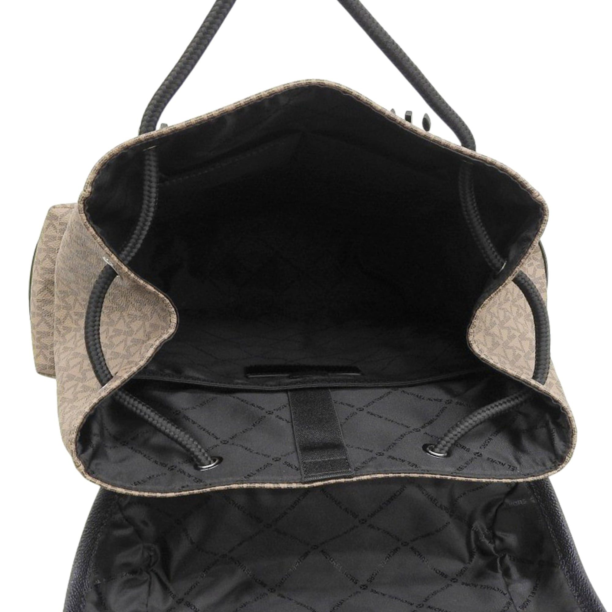 Michael Kors Michael Kors Monogram Hudson Front Buckle City Backpack Rucksack Daypack Brown 37U0MCOB6B Women's Size ONE SIZE - 5 Thumbnail