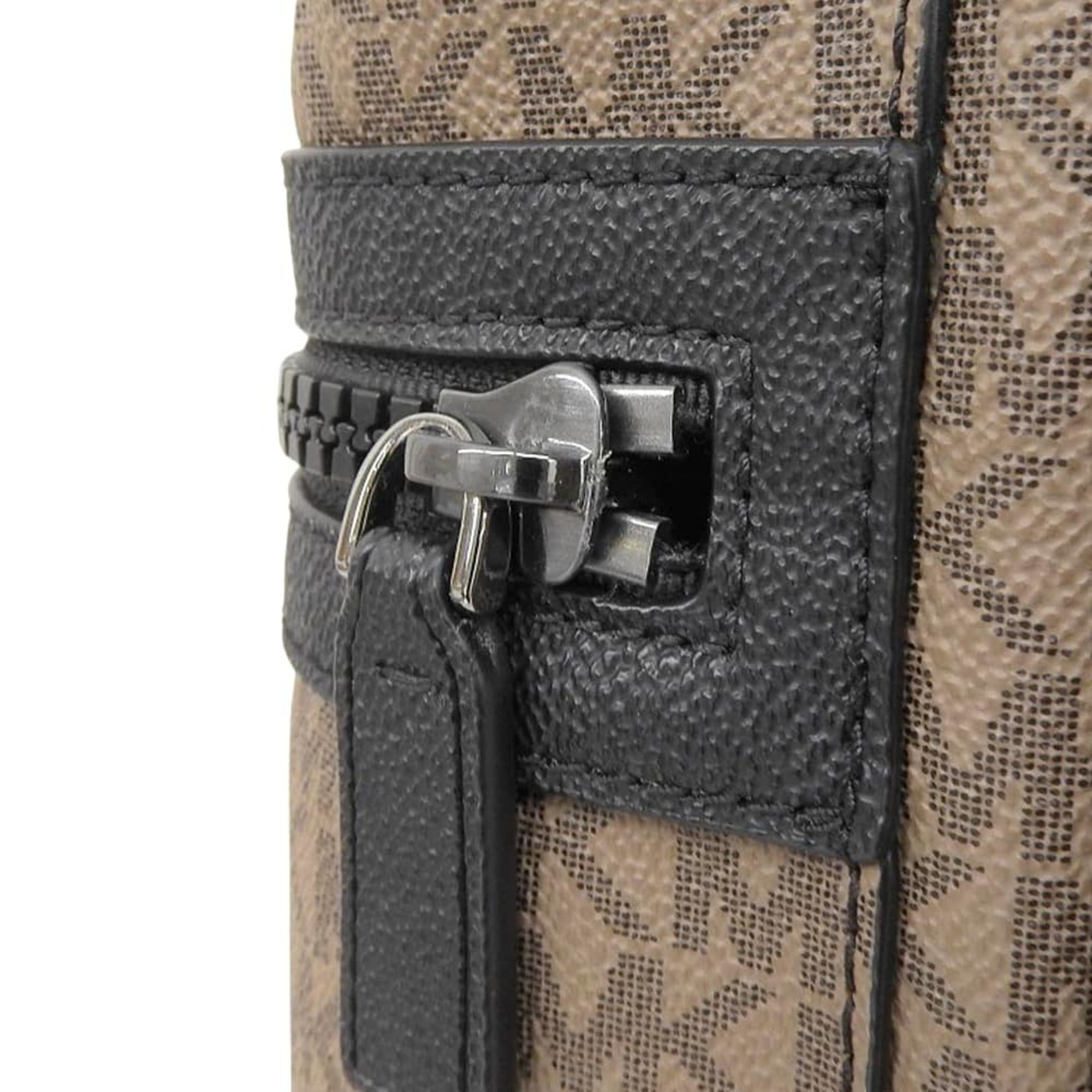 Michael Kors Michael Kors Monogram Hudson Front Buckle City Backpack Rucksack Daypack Brown 37U0MCOB6B Women's Size ONE SIZE - 8 Thumbnail