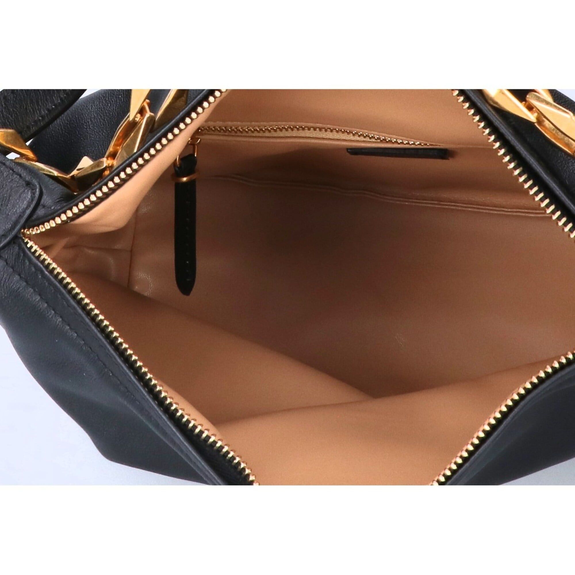 Jimmy Choo JIMMY CHOO Diamond Soft Hobo S Shoulder Bag, Black, Women's Size ONE SIZE - 6 Thumbnail