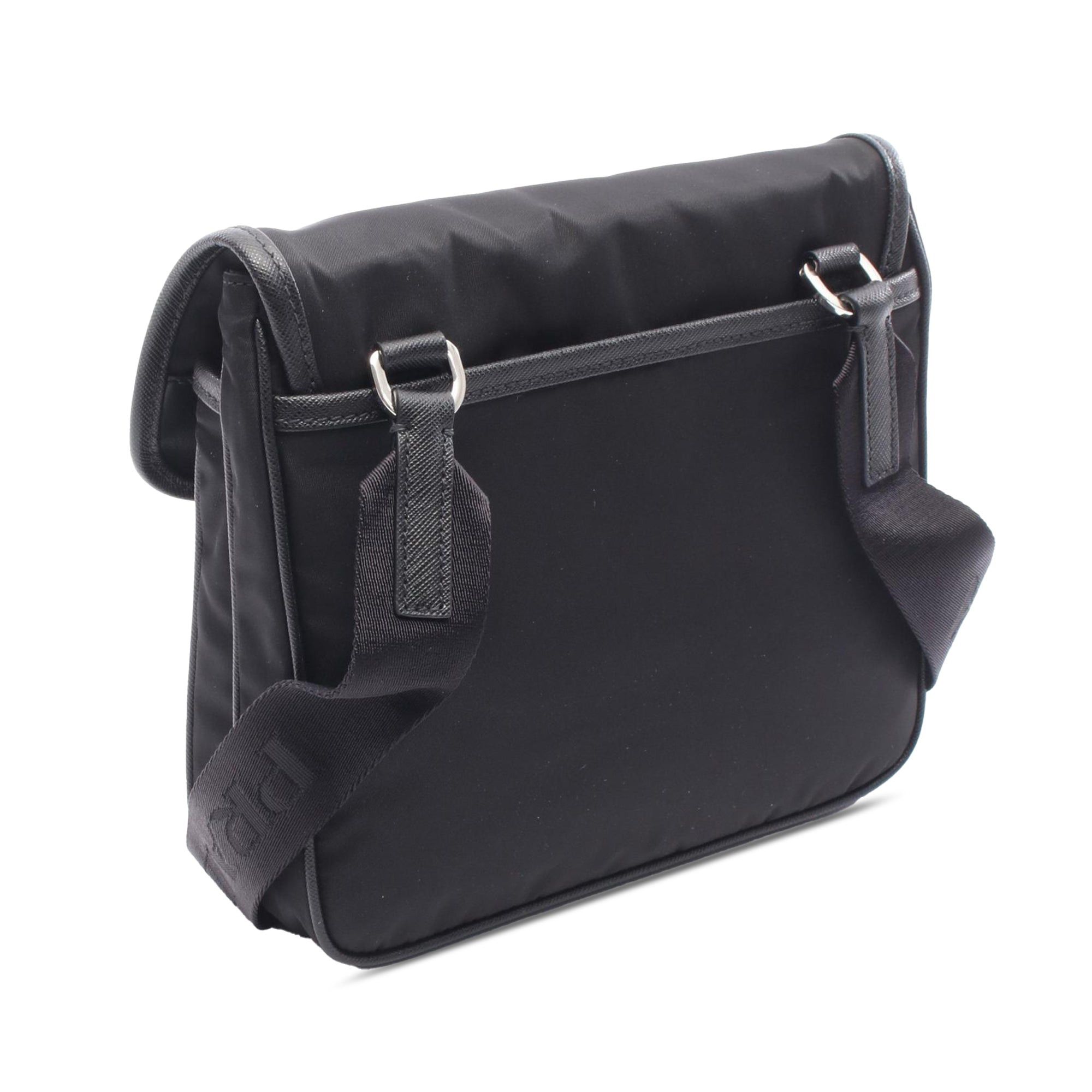 Prada Saffiano Trimmed Tessuto Messenger Bag Size ONE SIZE - 2 Thumbnail