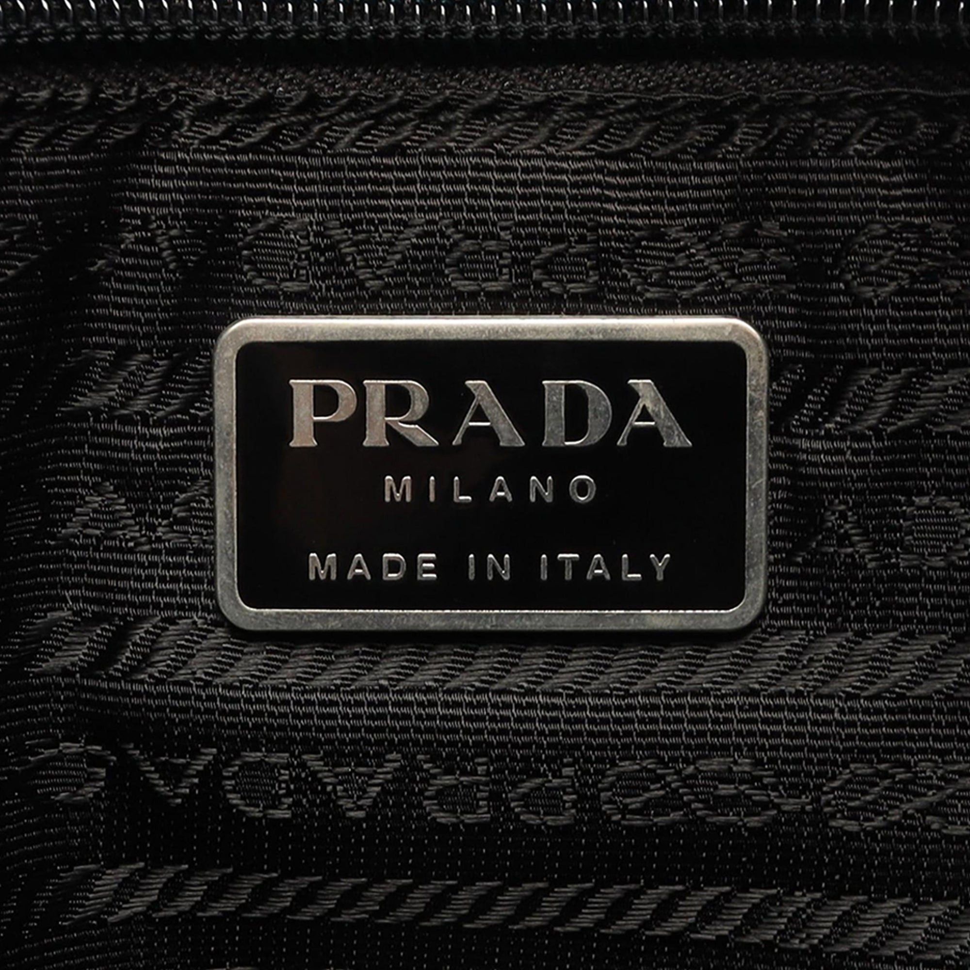 Prada Saffiano Trimmed Tessuto Buckle Messenger Bag Size ONE SIZE - 4 Thumbnail