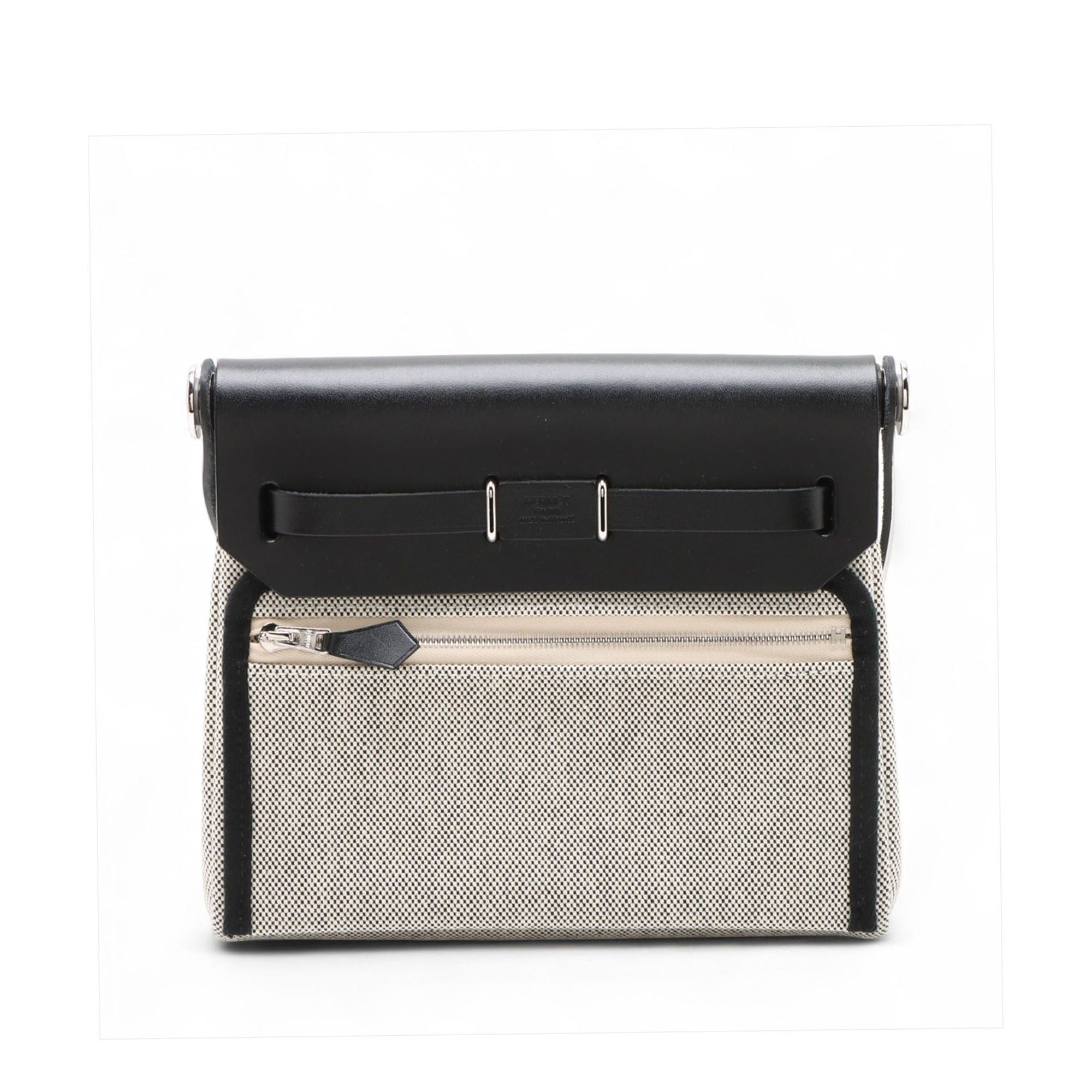 Hermes Military Toile and Vache Hunter Herbag Zip 20 Size ONE SIZE - 2 Thumbnail
