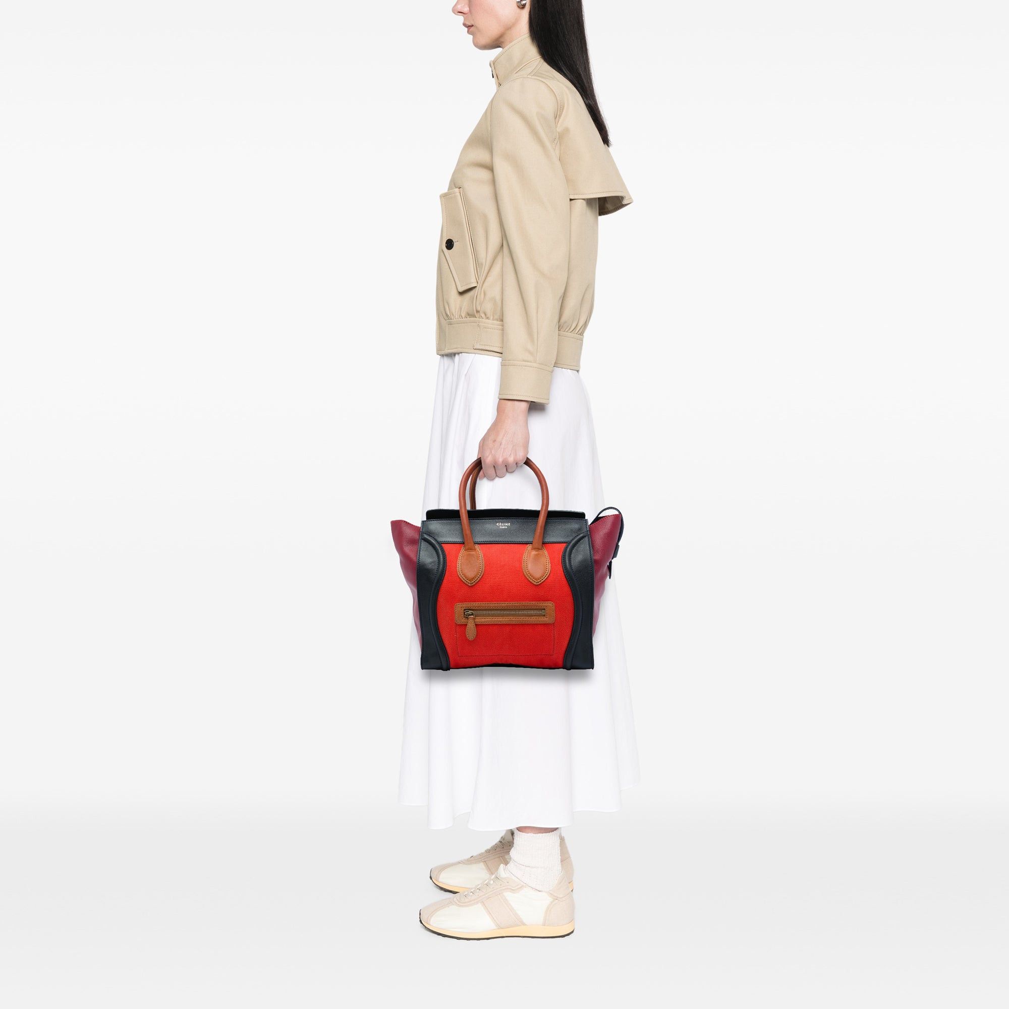 Celine Multicolor Canvas and Leather Luggage Tote Size ONE SIZE - 6 Thumbnail