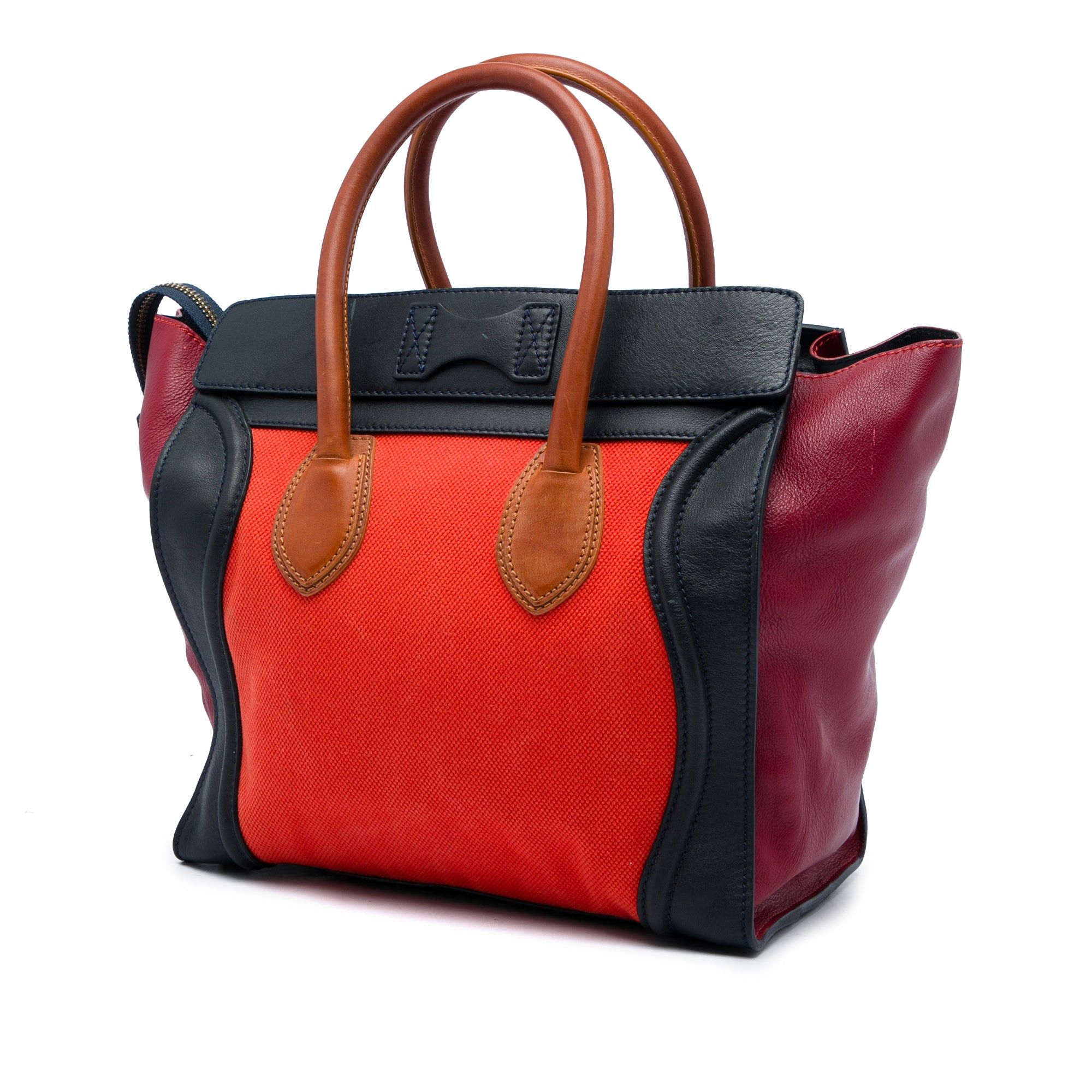 Celine Multicolor Canvas and Leather Luggage Tote Size ONE SIZE - 2 Thumbnail
