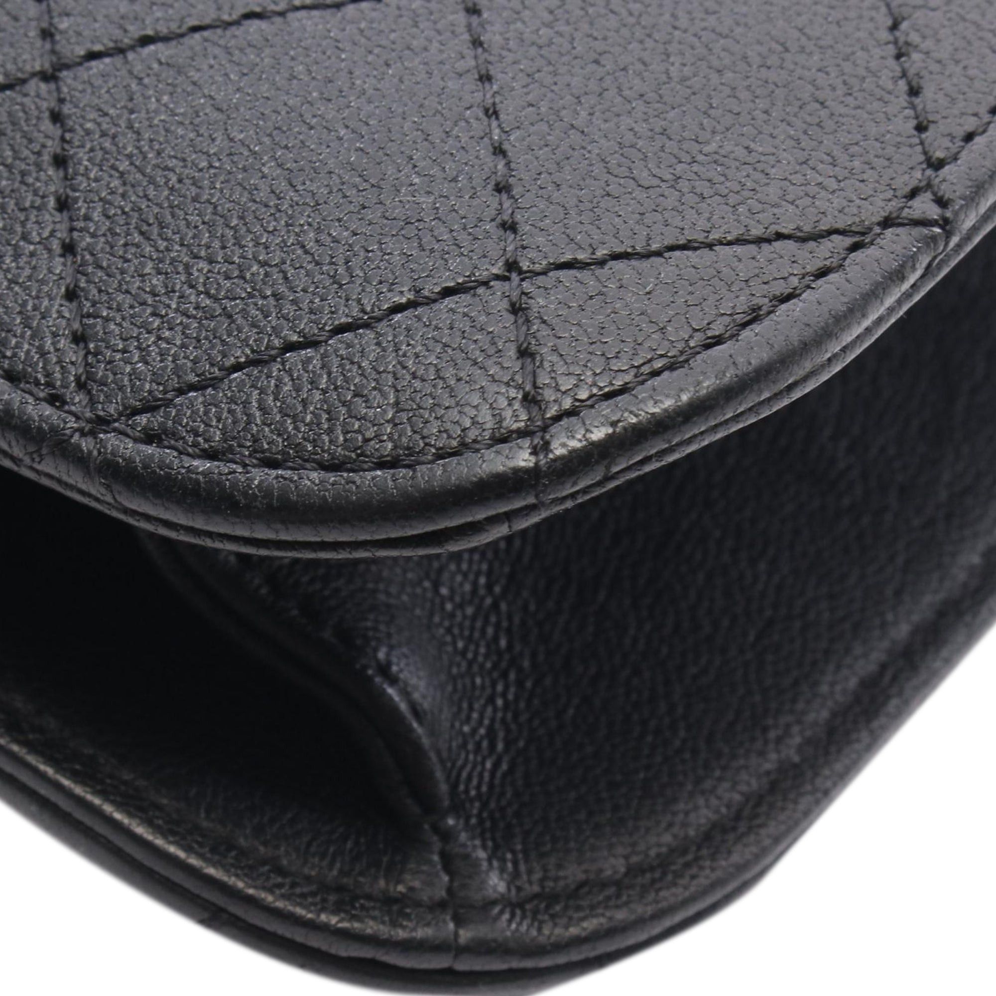 Chanel Quilted Sheepskin Front Chain Flap Size ONE SIZE - 8 Thumbnail