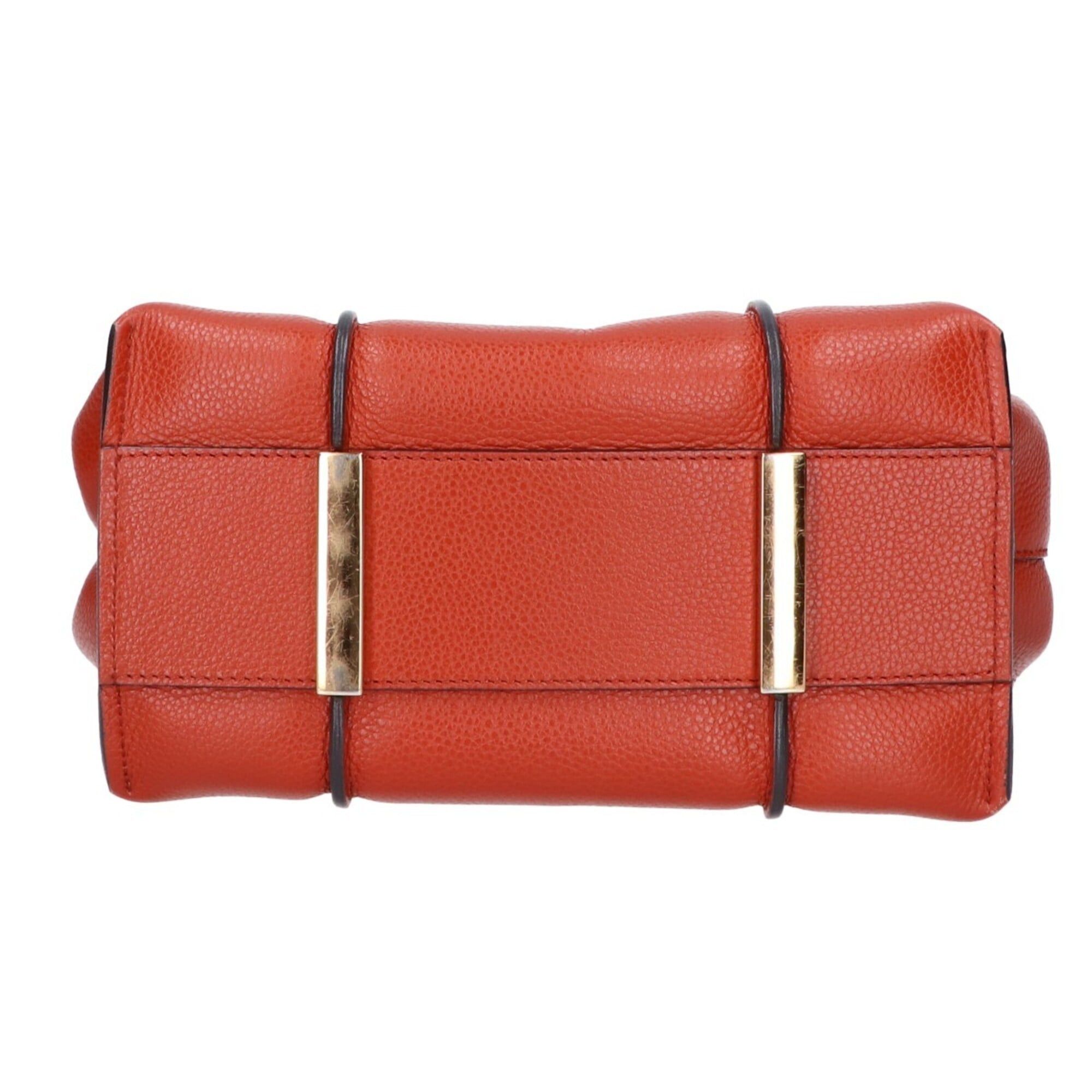 Tod's TOD'S T Timeless Leather Shopping Bag Mini Handbag Orange Women's Size ONE SIZE - 5 Thumbnail