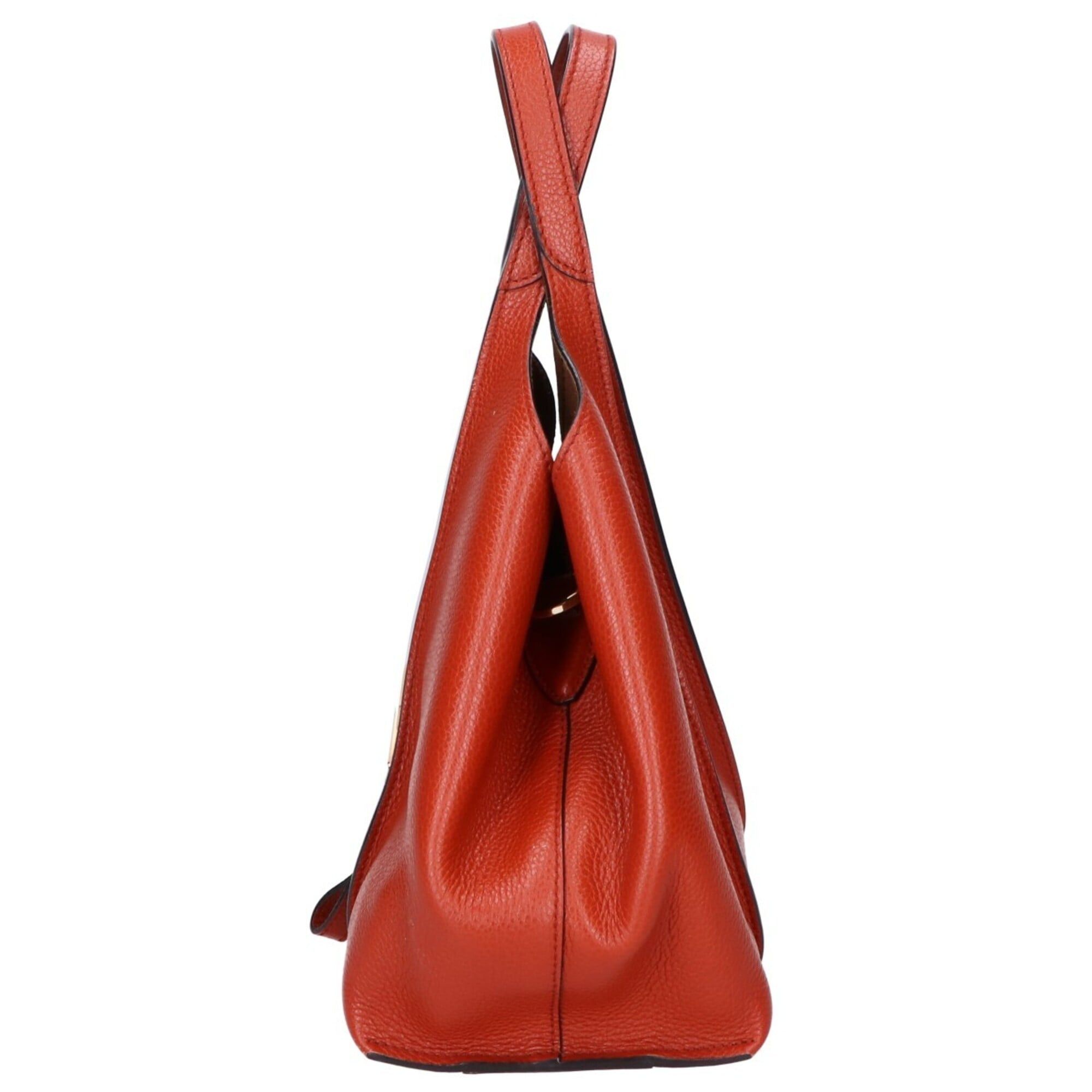 Tod's TOD'S T Timeless Leather Shopping Bag Mini Handbag Orange Women's Size ONE SIZE - 4 Thumbnail