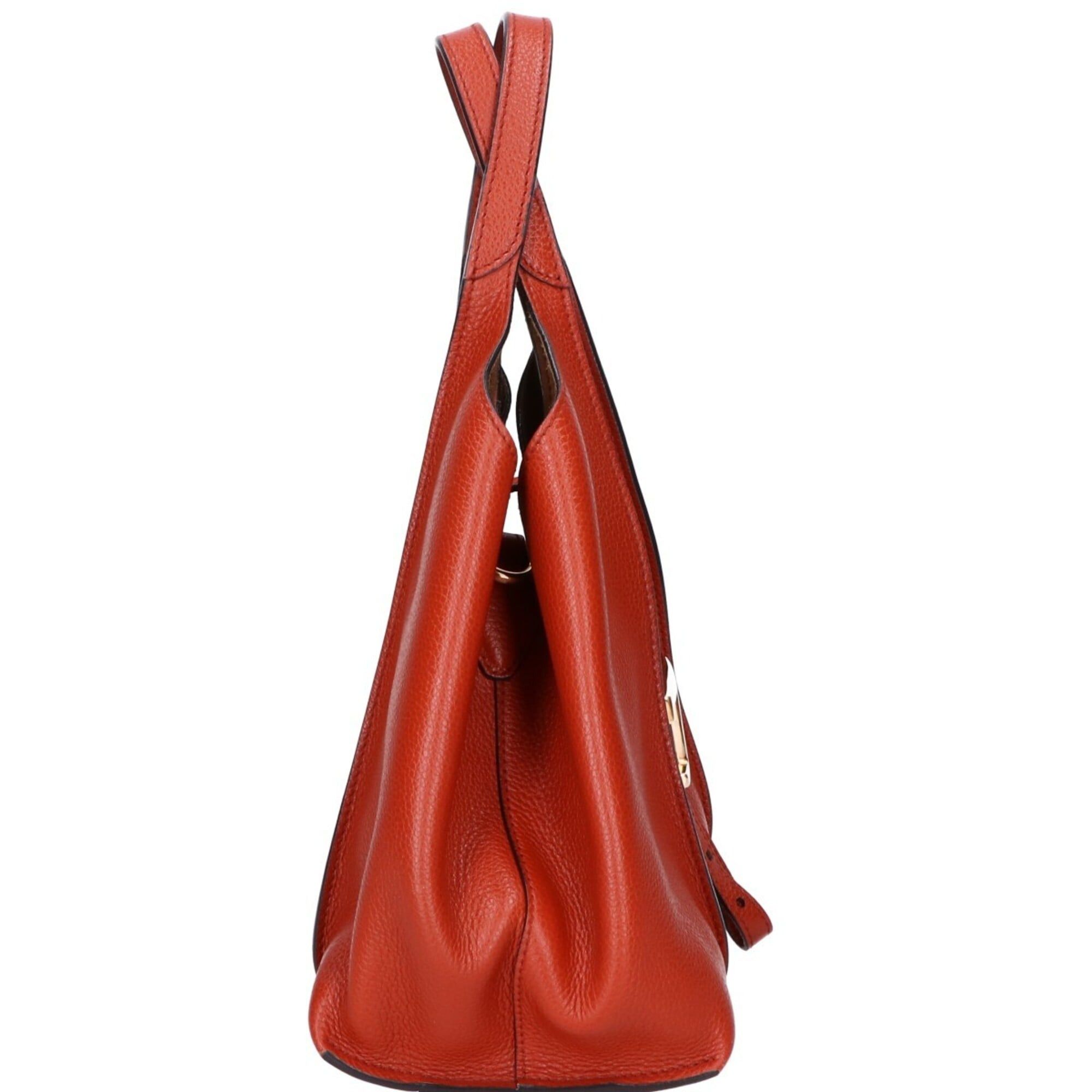 Tod's TOD'S T Timeless Leather Shopping Bag Mini Handbag Orange Women's Size ONE SIZE - 2 Thumbnail