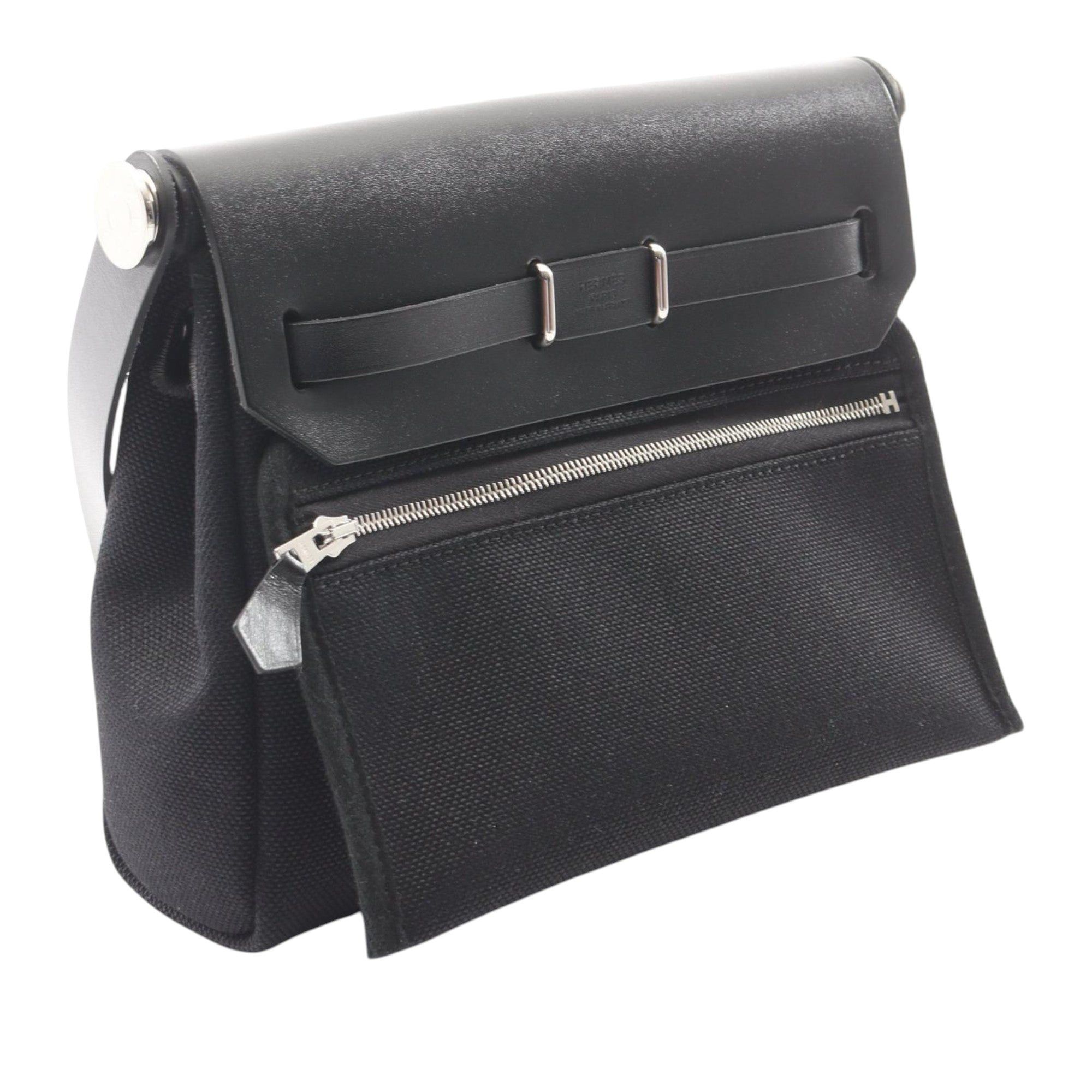 Hermes Military Toile and Vache Hunter Herbag Zip 20 Size ONE SIZE - 2 Thumbnail