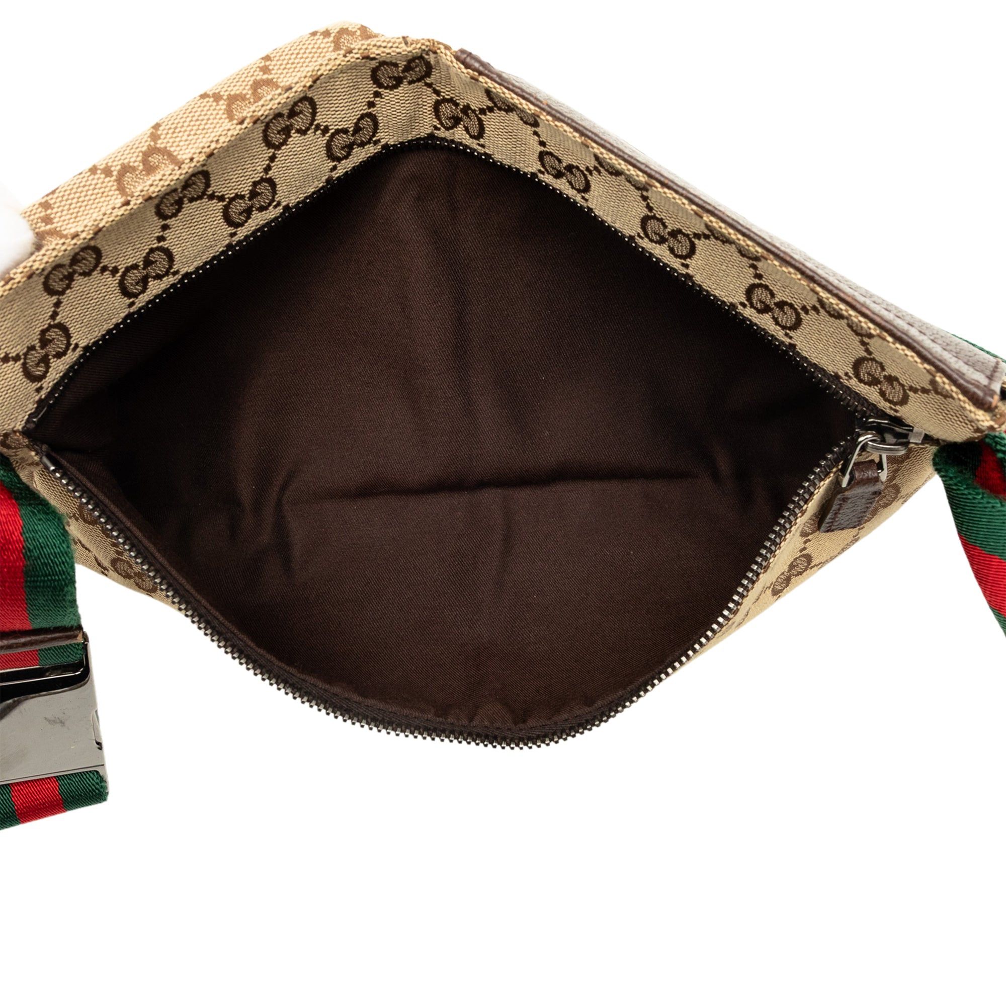 Gucci GG Canvas Web Double Pocket Belt Bag Size ONE SIZE - 4 Thumbnail